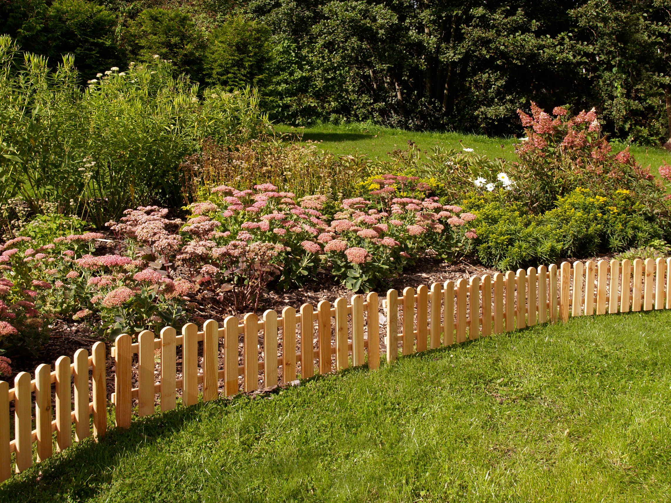 KONIFERA Beetbegrenzung "aus naturbelassenem Lärchenholz" Mini-Beetgrenze 1 günstig online kaufen