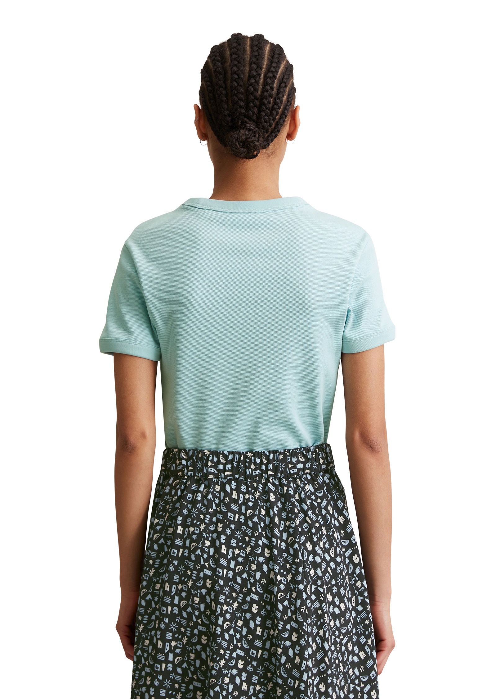 Marc O'Polo DENIM T-Shirt »aus Eyelet-Single-Jersey«