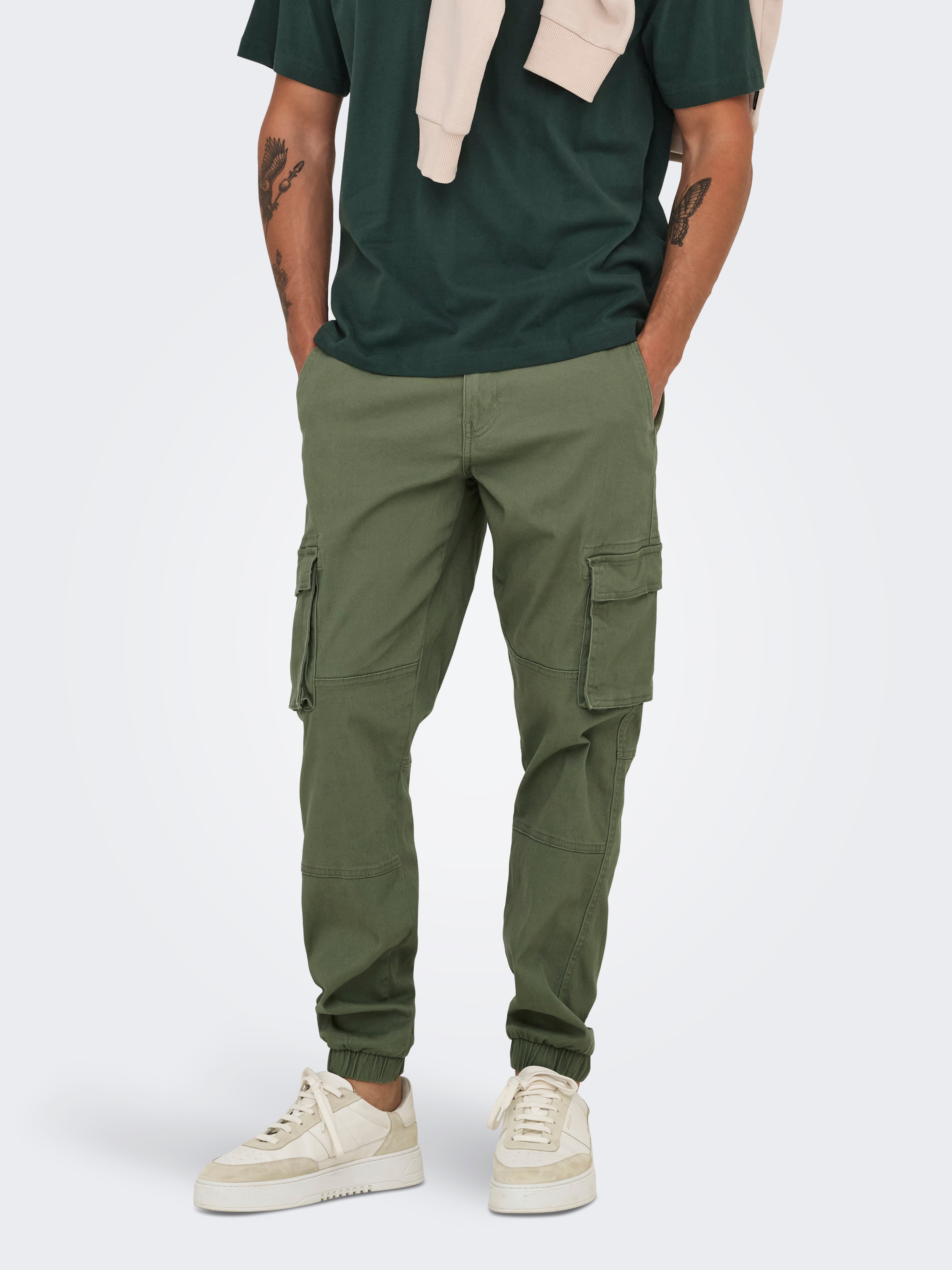 ONLY & SONS Cargohose "ONSCAM STAGE CARGO CUFF LIFE 6687 NOOS" günstig online kaufen