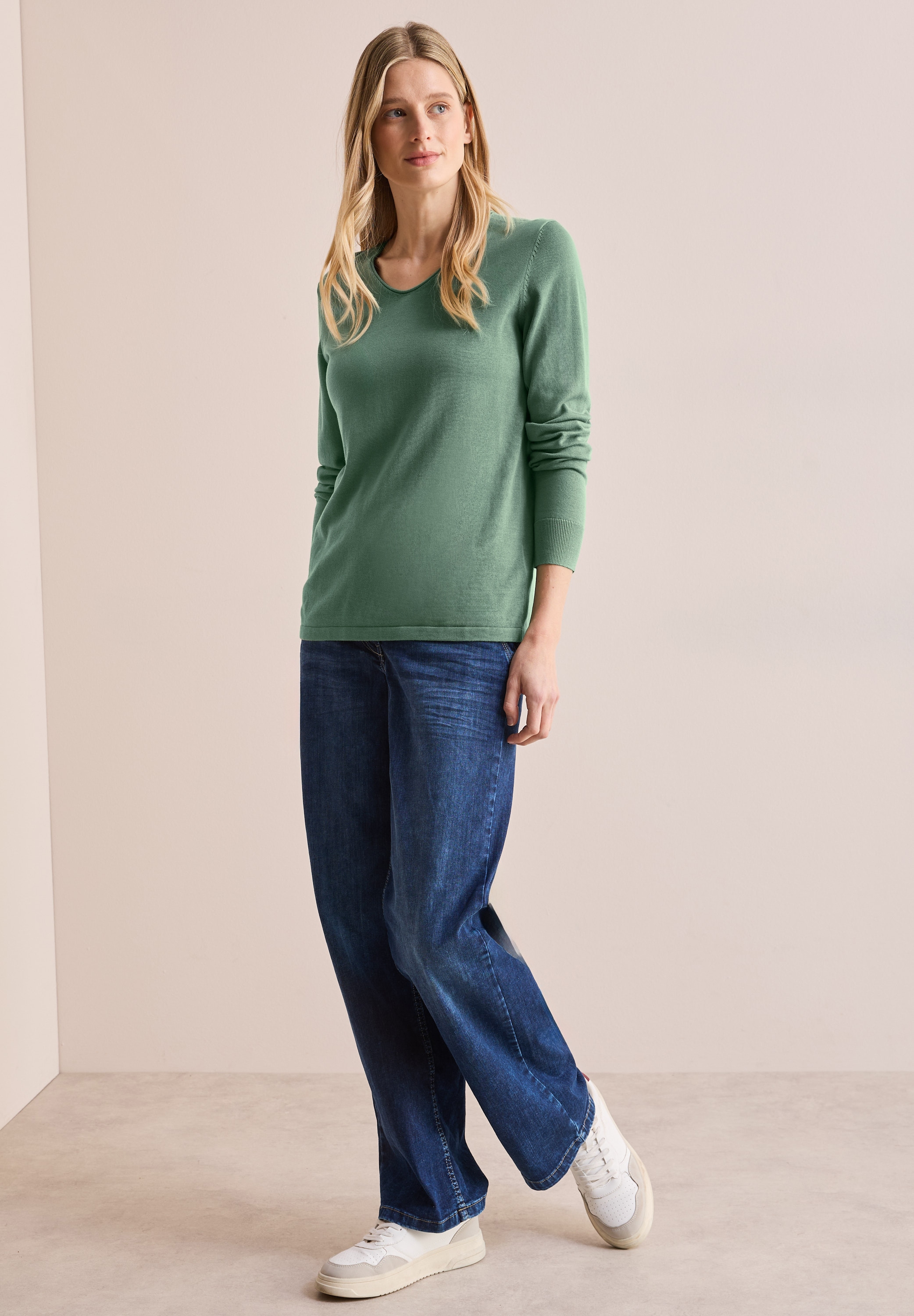 Cecil Strickpullover, mit V-Ausschnitt