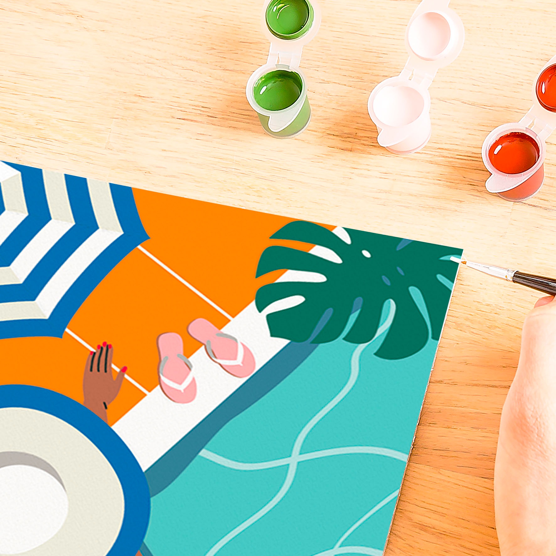 Ravensburger Malen nach Zahlen »CreArt, Poolzeit«, für Erwachsene; Made in Europe
