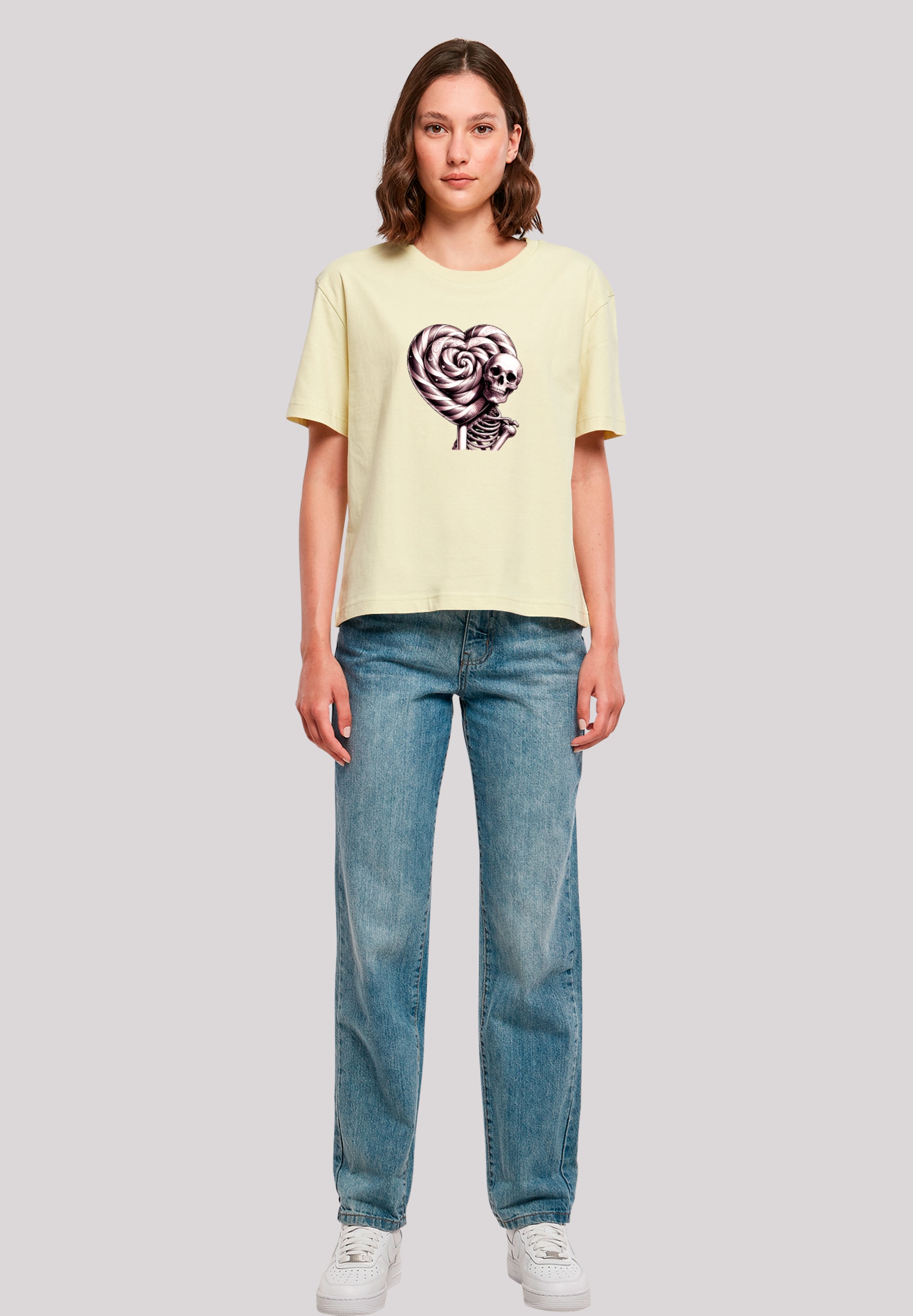 F4NT4STIC T-Shirt »Süße Süßigkeiten Herzform Liebe« Premium Qualität