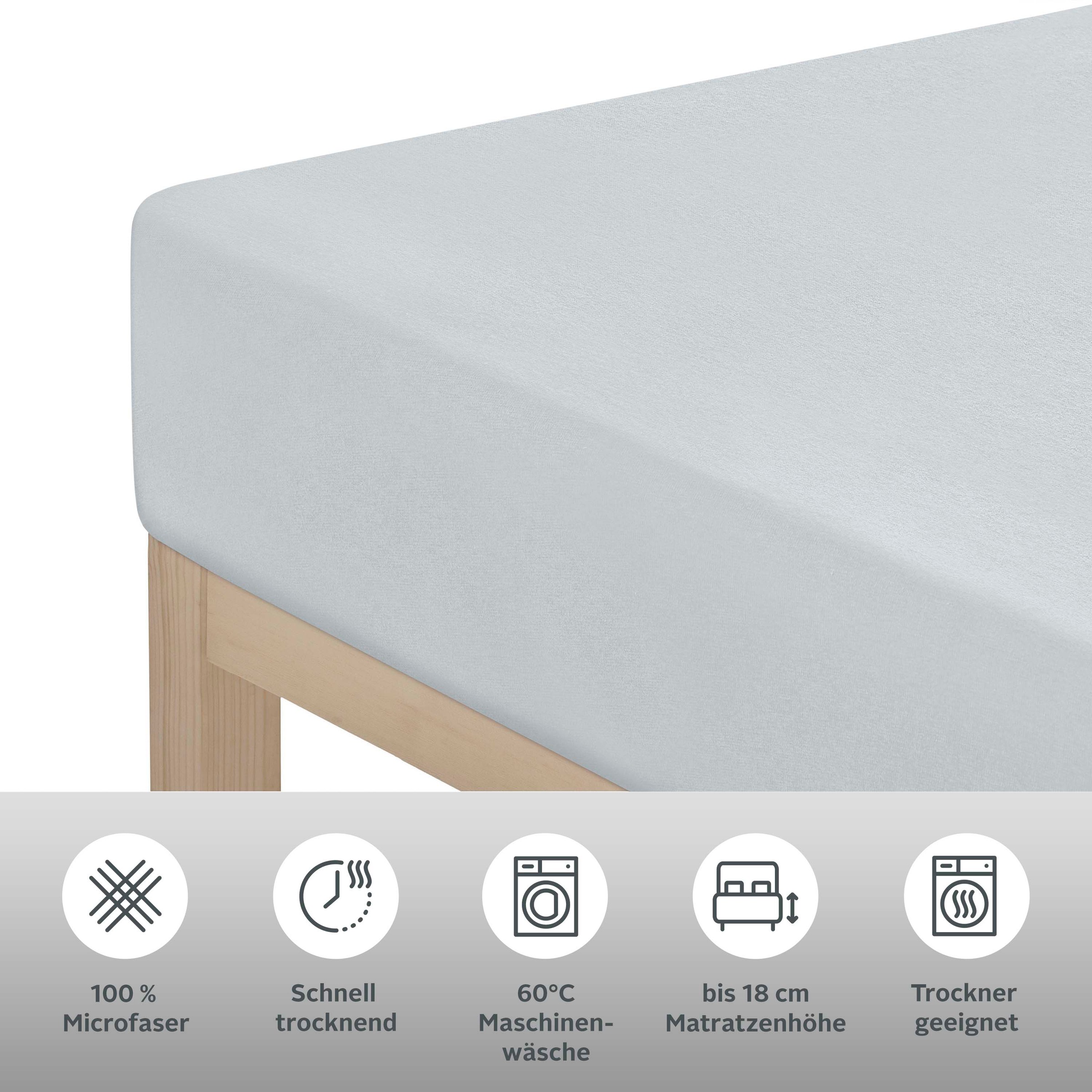 Thumbnail - OTTO home Spannbettlaken "PAPRIKA" Bettlaken, Laken, in zwei Qualitäten: Fleece & Jersey, pflegeleicht