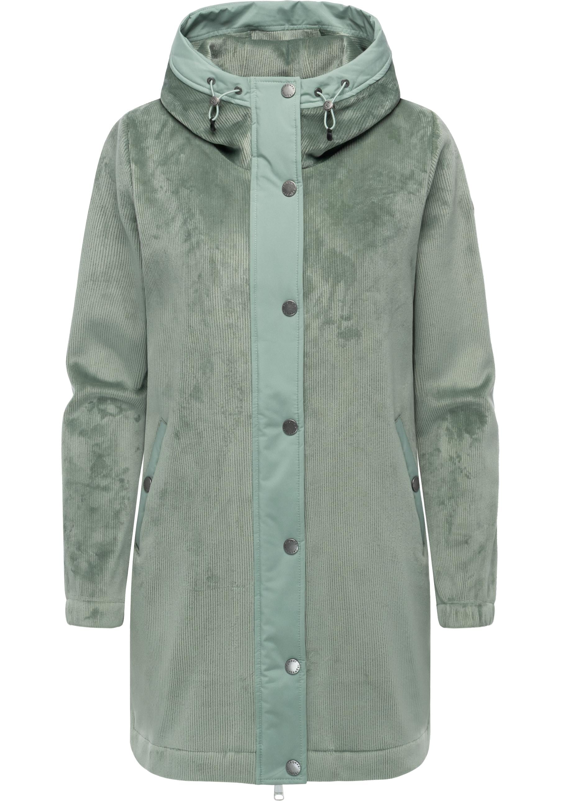 Ragwear Kurzmantel "Cousy Bonded YOUMODO" Weicher Damen Rippstrick-Mantel m günstig online kaufen
