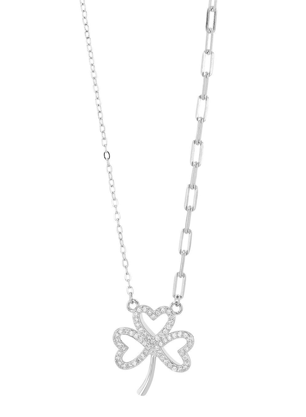 Adelia´s Kette ohne Anhänger »Damen Halskette mit Anhänger – Kleeblatt aus 925 Silber« Ein stilvolles Geschenk für besondere Momente