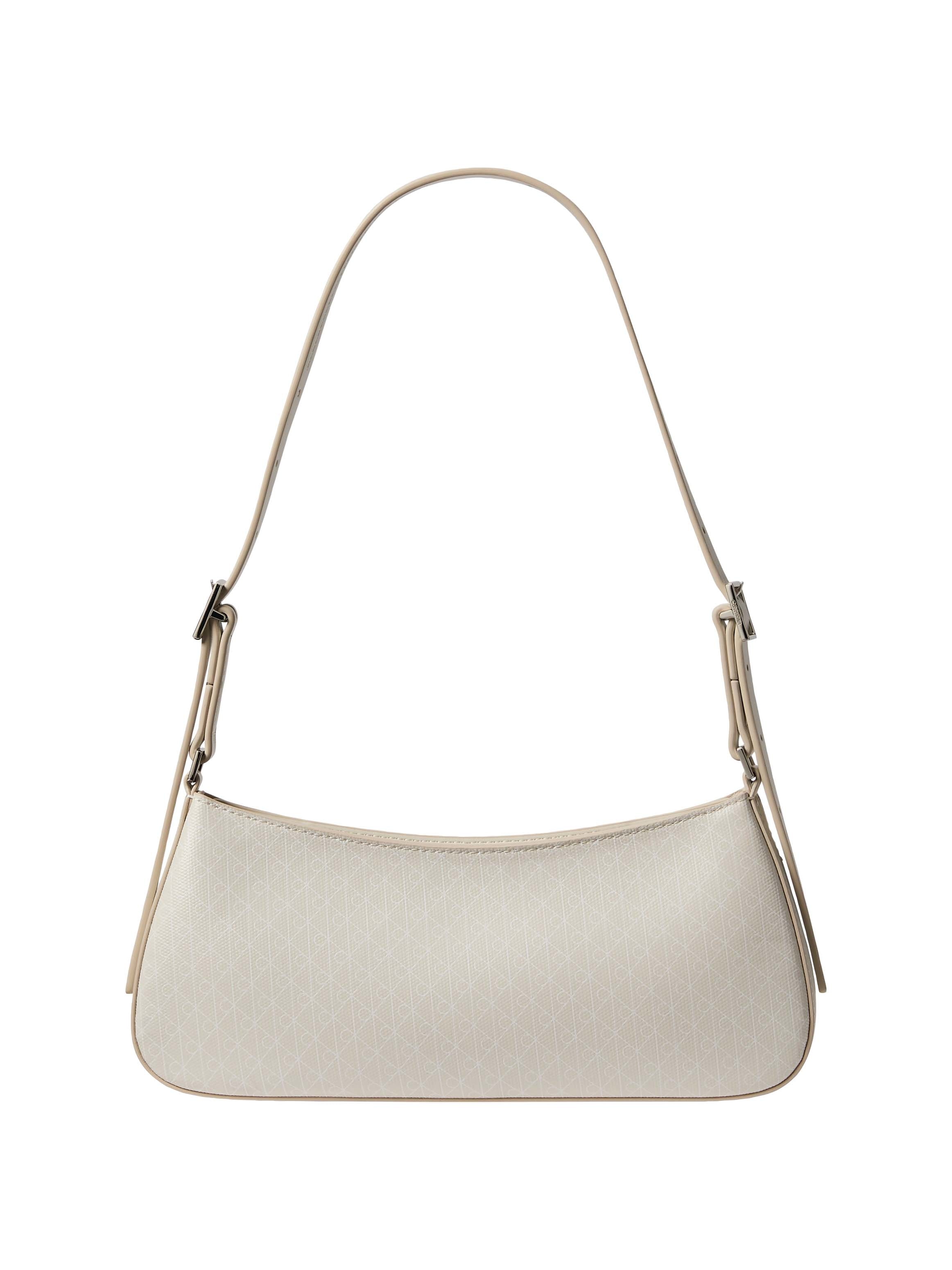 Calvin Klein Schultertasche "EMBLEM AOP SMALL SHOULDER BAG" Damen Umhängetasche, Tragetasche Handtasche mit CK-Logodruck