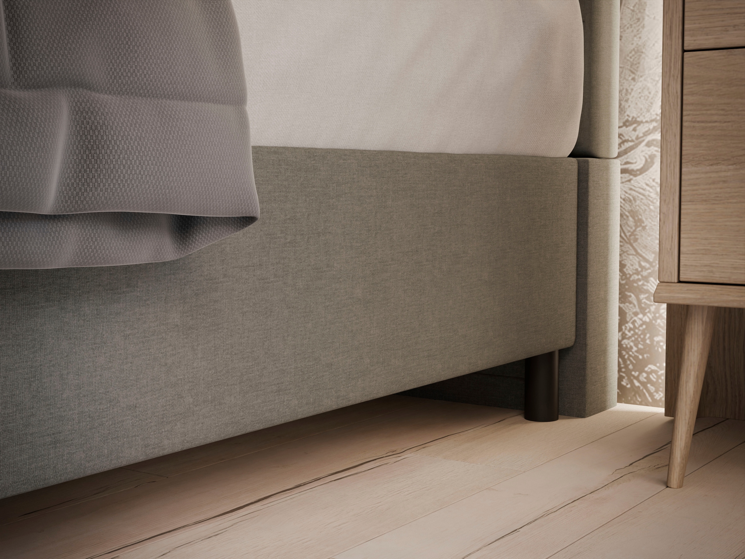 FORTE Boxbett »CABO erhältlich in den Breiten 140cm, 160cm & 180cm, inkl. Bettkasten« erhältlich in verschiedenen Farben