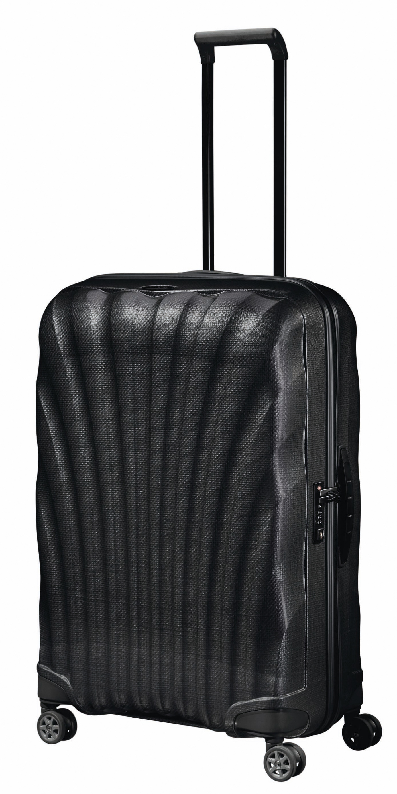 Samsonite Schwarz Hartschalen-Trolley "C-Lite Verschiedene Größen Und Farben" 94 L 4 Rollen Mit Arretierbarem Und Versenkbarem Druckknopf-Trolleysystem von Baur