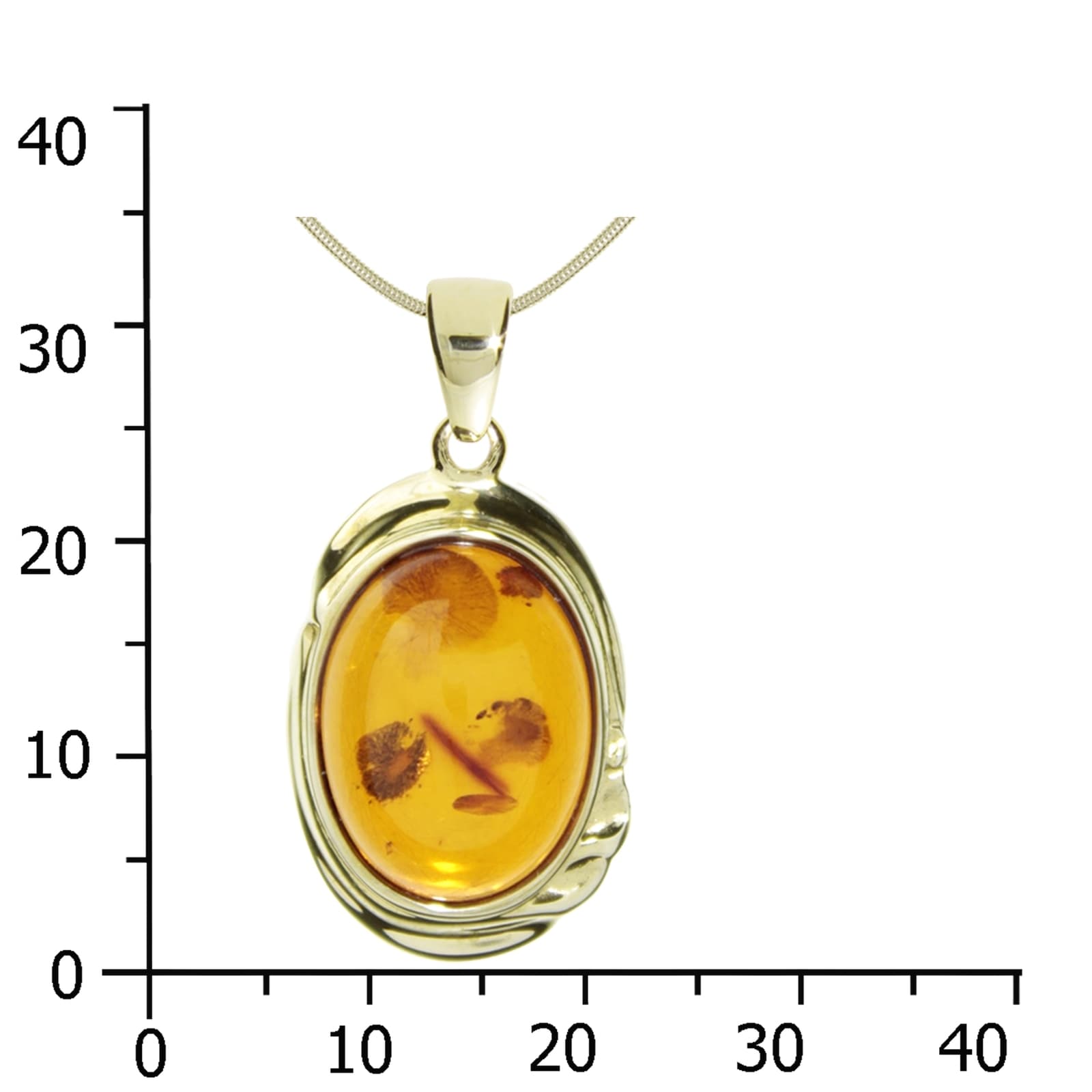 OSTSEE-SCHMUCK Kette mit Anhänger »Ostsee-Schmuck Kette mit Anhänger Mara Kette mit Anhänger Mara«, (2 tlg.)