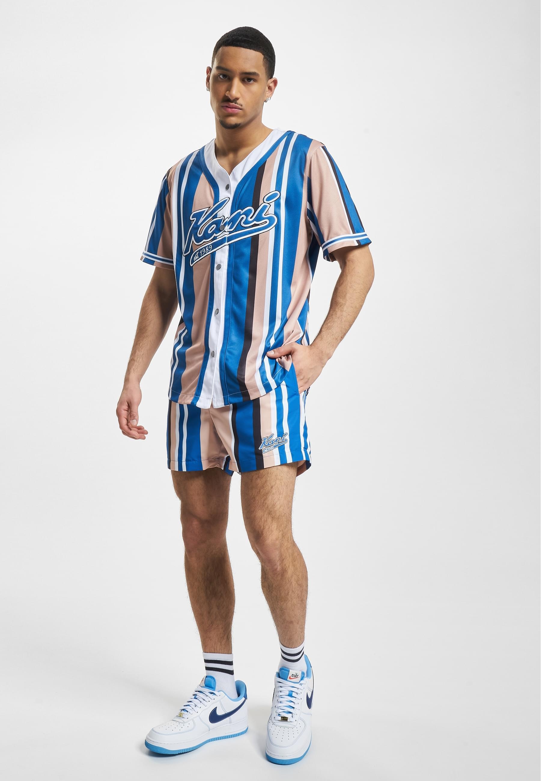 Karl Kani Shorts »Karl Kani Herren KM232-013-2 KK Varsity Striped Boardshorts«, (1 tlg.)