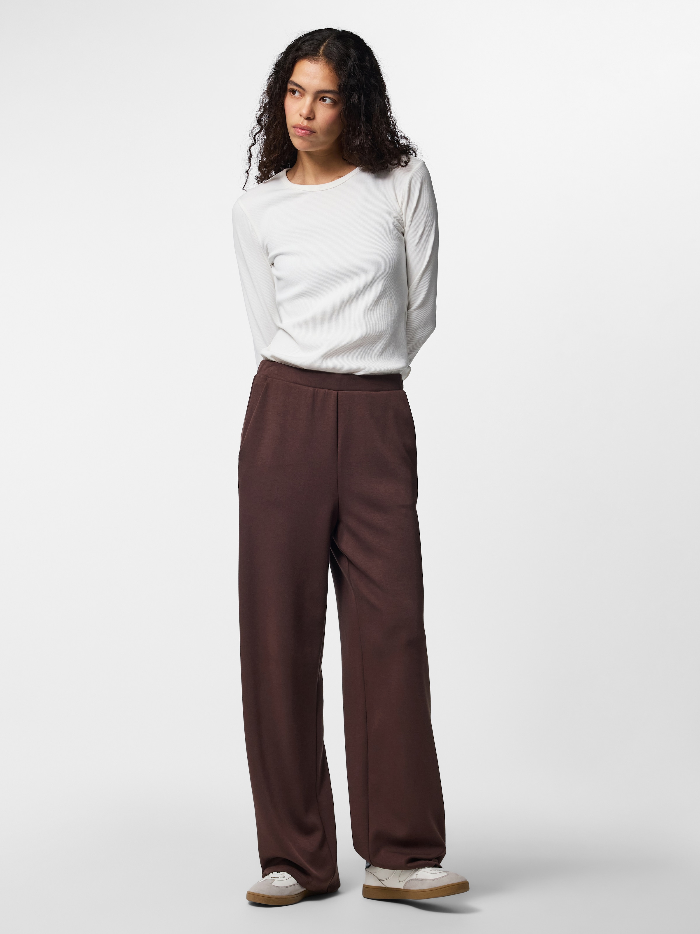 pieces Sweathose »PCMICHELLE SCUBA HW PANTS SWT NOOS BC«  Materialmix