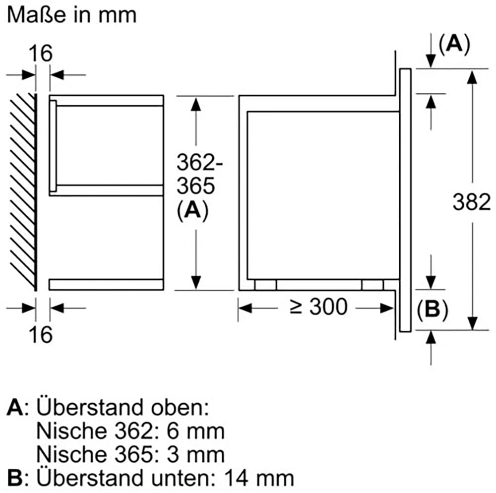 BOSCH Einbau-Mikrowelle »BER7321B1«, Mikrowelle-Grill-Grill, 1990 W | BAUR