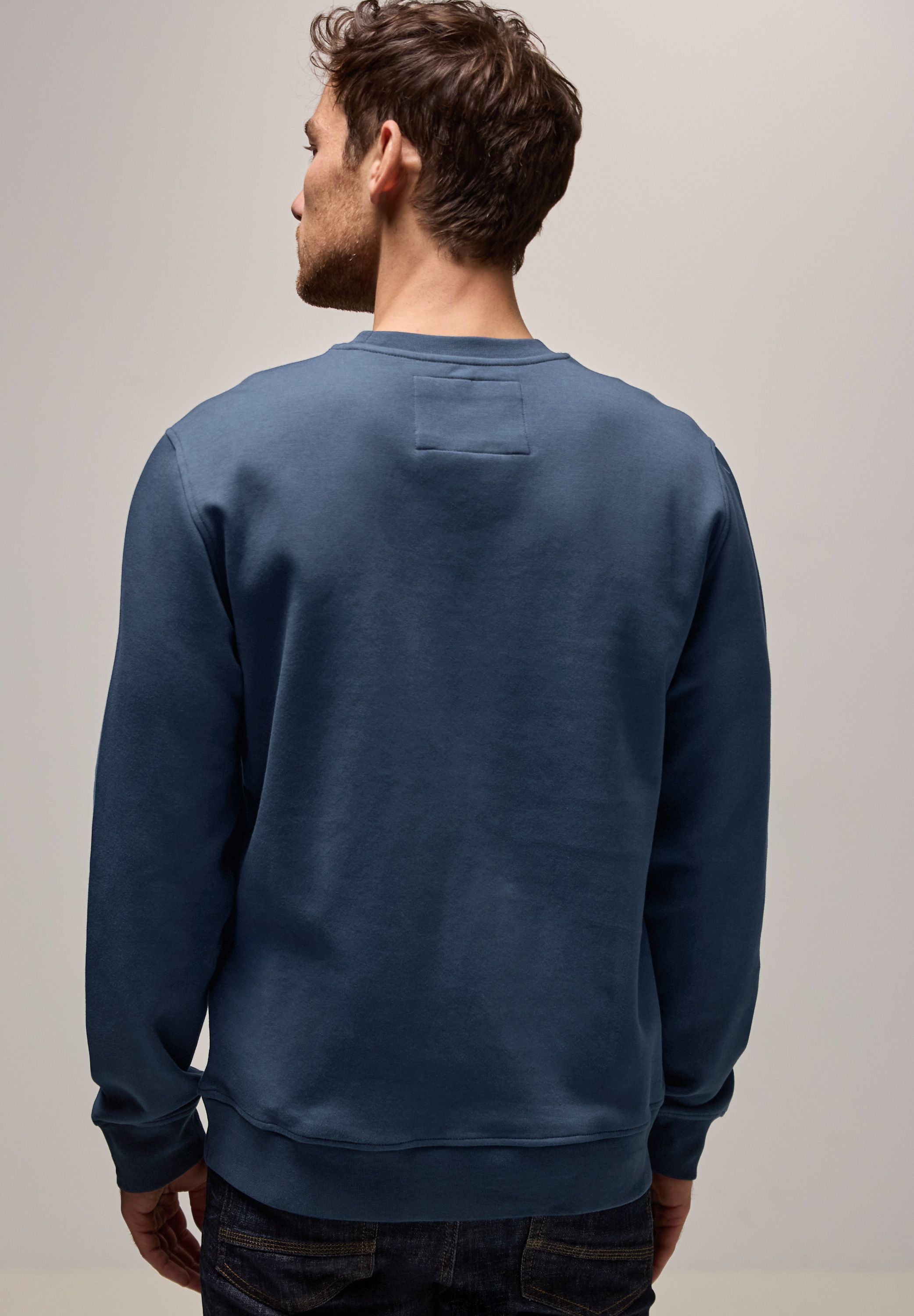 STREET ONE MEN Sweatshirt, mit Rundhalsausschnitt