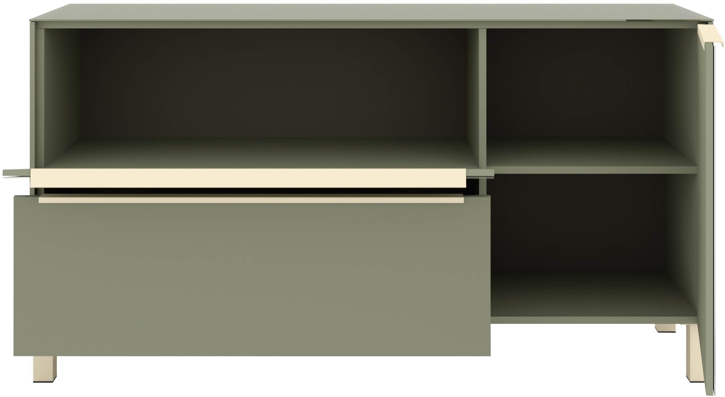 set one by Musterring Lowboard »Reno« 1 Stk. tlg. Mit Vierkantfuß in diversen Farben, 75 cm Höhe & Farbauswahl