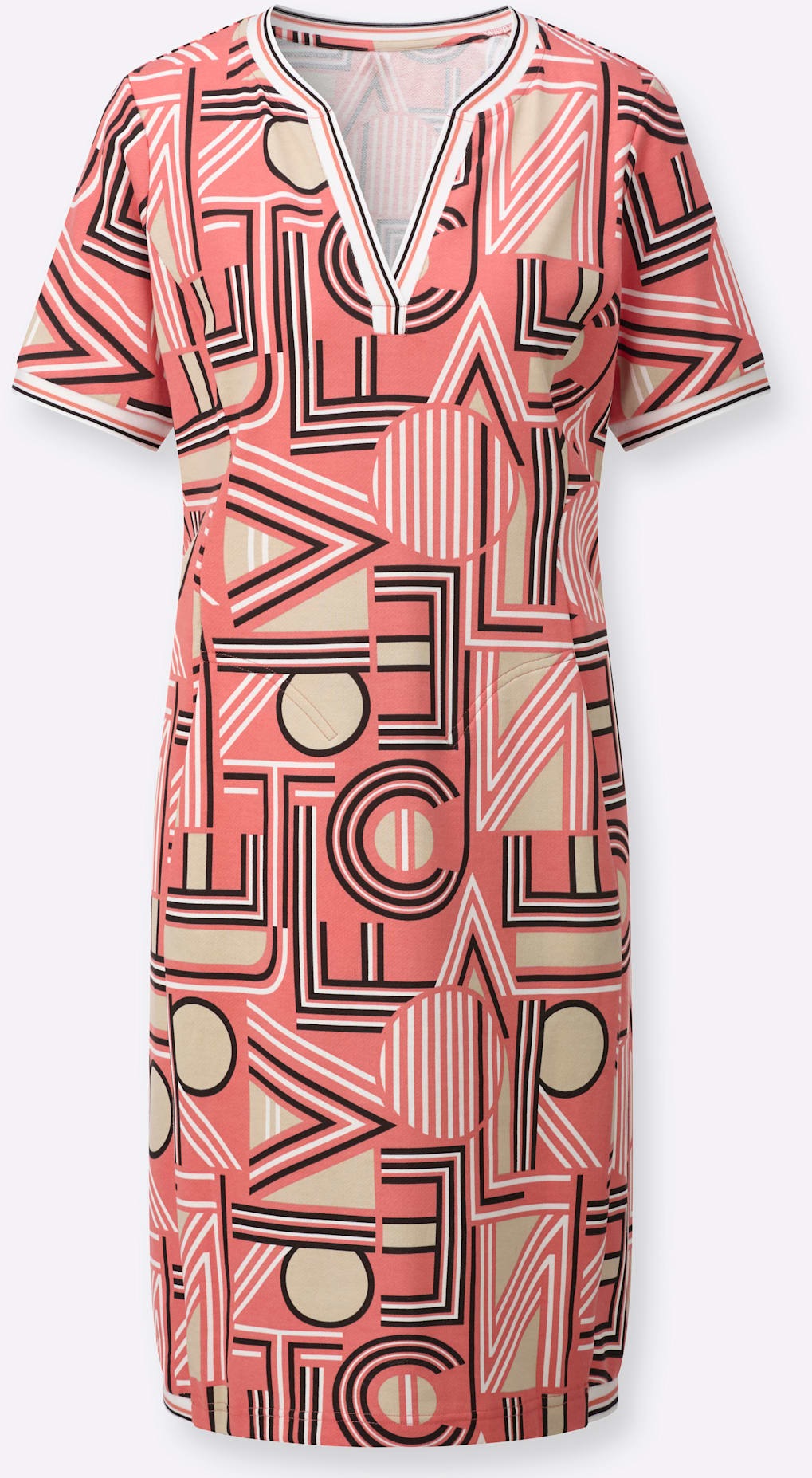 Inspirationen Sweatkleid »Sweatkleid« Nahttasche