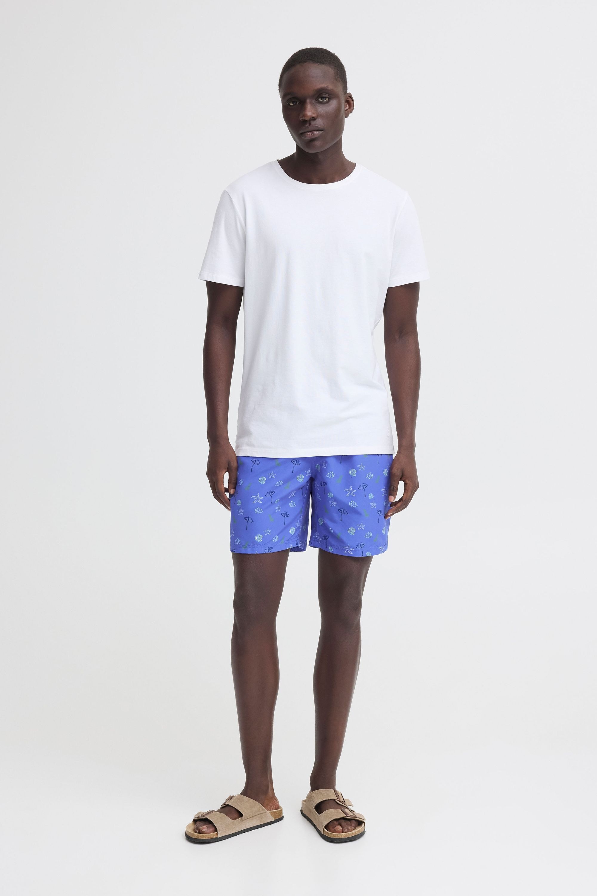 Blend Badeshorts »BHRingwar« Gemusterte Badeshorts mit elastischem Bund und Kordelzug