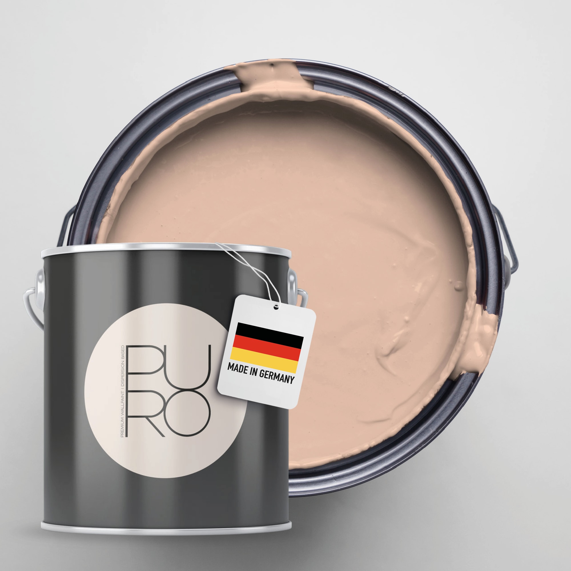 A.S. Création Wandfarbe "Premium Innenwandfarbe PURO Tuchmatt rosy beige" ideal für Wohnzimmer, Schlafzimmer, Flur und Küche, Farbwelt Beige
