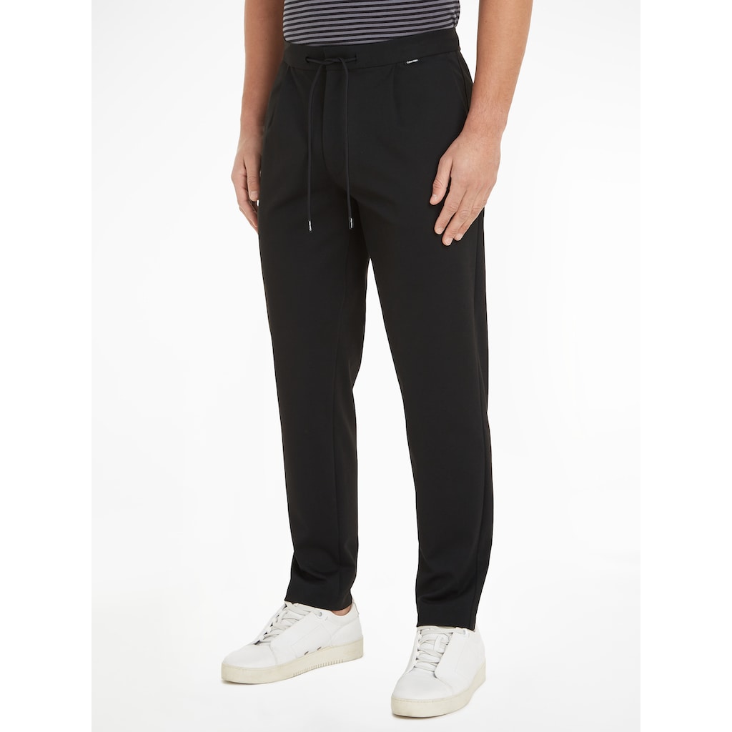 Calvin Klein Chinohose »COMFORT KNIT TAPERED PLEAT«