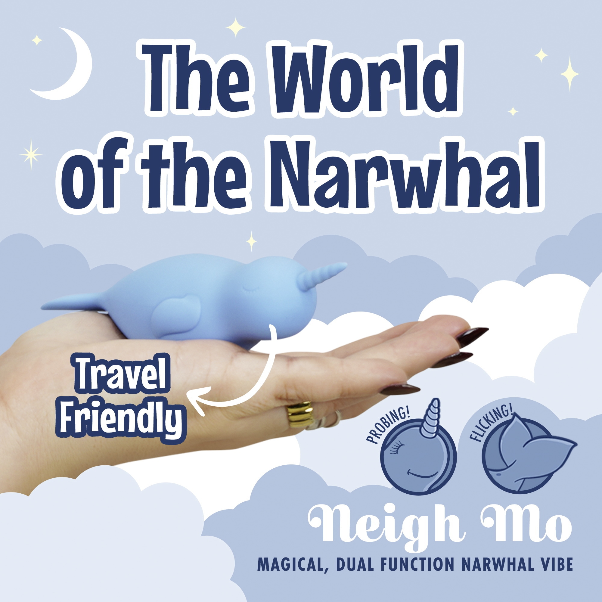 You2Toys Vibrator »Auflegevibrator Narwhal«