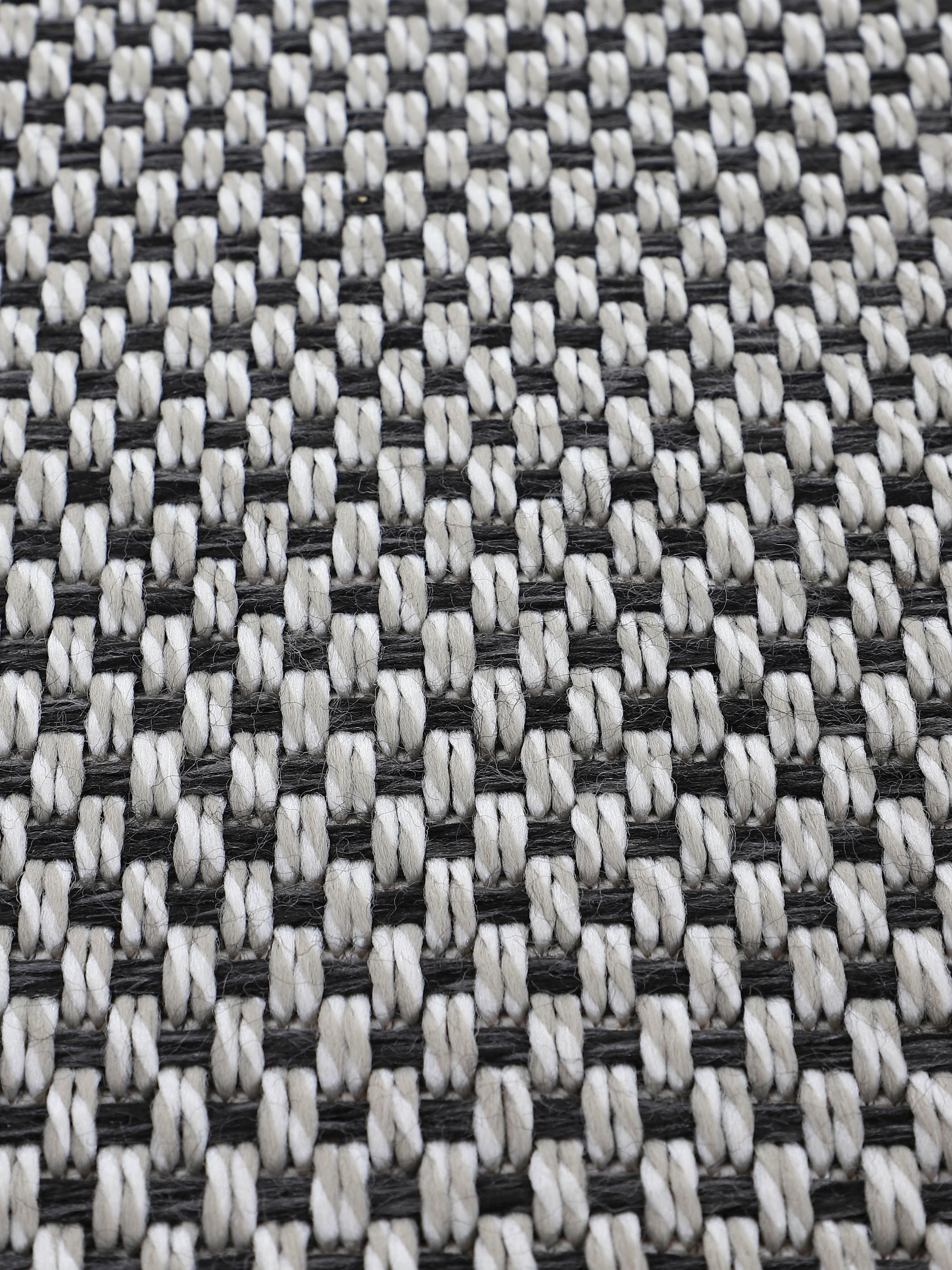 carpetfine Teppich »Boho 105«, rechteckig, 4 mm Höhe, robustes Flachgewebe, Sisal Optik, UV-beständig, Außenbereich
