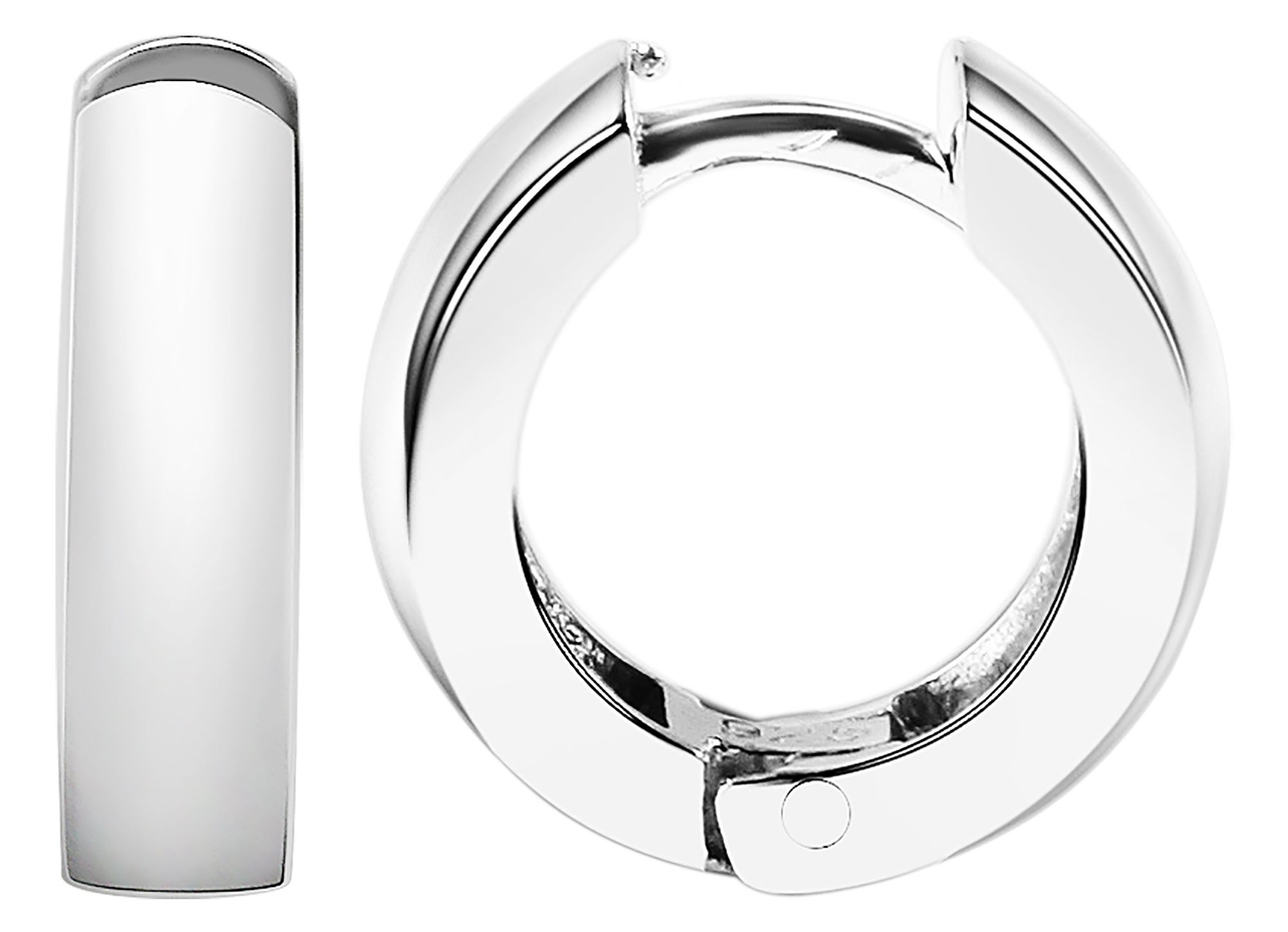Klappcreolen ADELIA´S "Damen Ohrringe – Klappcreole aus 925 Silber", Damen, Gr. Damen, Silber 925 (Sterlingsilber), silber, Ohrringe Klappcreolen, Zum Verschenken an Menschen, die Ihnen am Herzen liegen 2