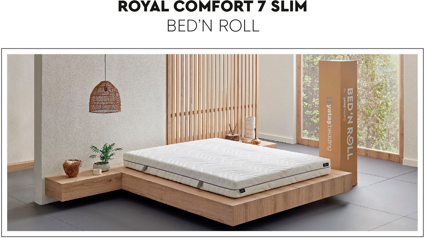 Yatas Bedding Komfortschaummatratze »Royal Comfort 7 Slim«, 18 cm hoch, Raumgewicht: 28 kg/m³, (1 St., 1-tlg.)