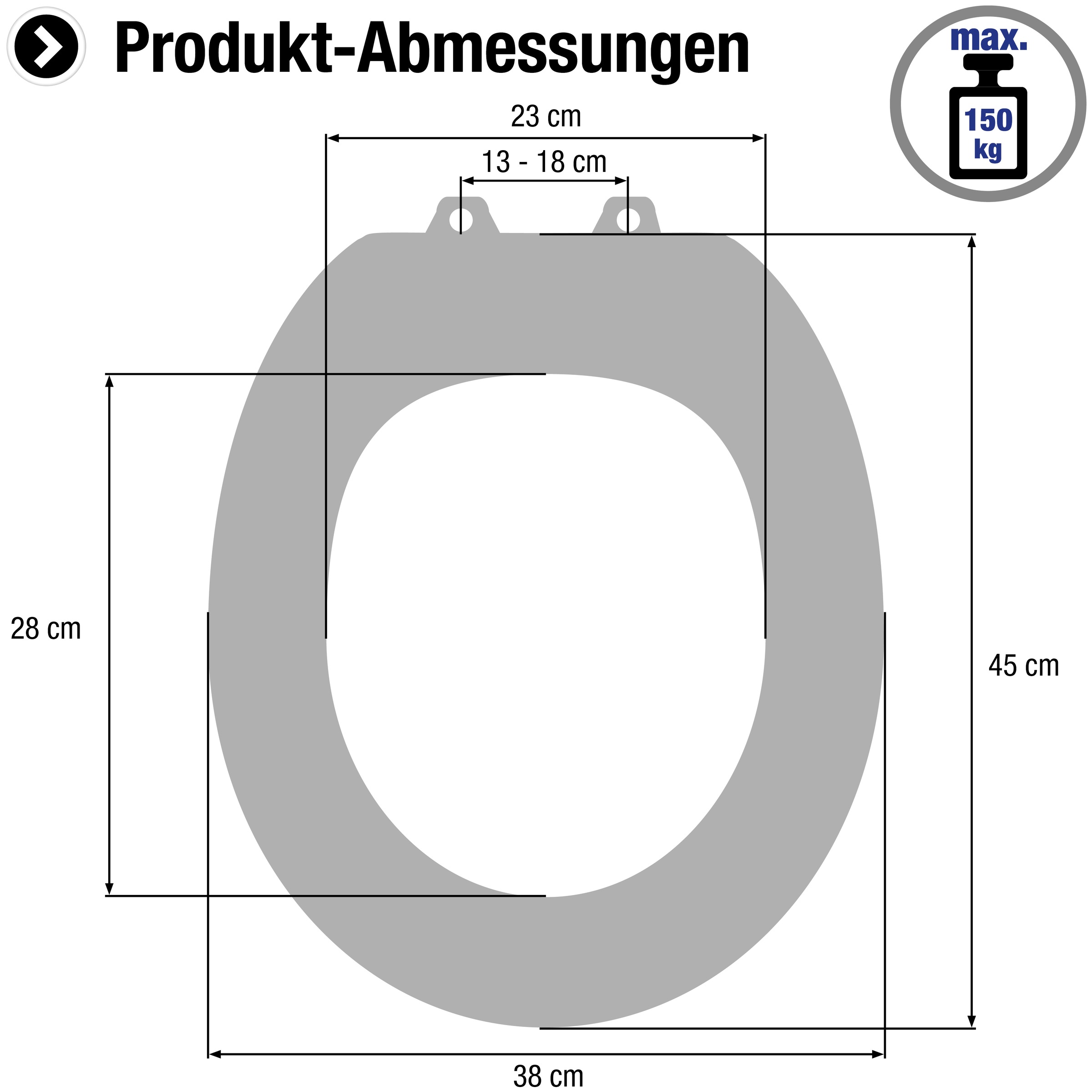 CORNAT WC-Sitz »Wassertropfen WC Sitz Dekor«