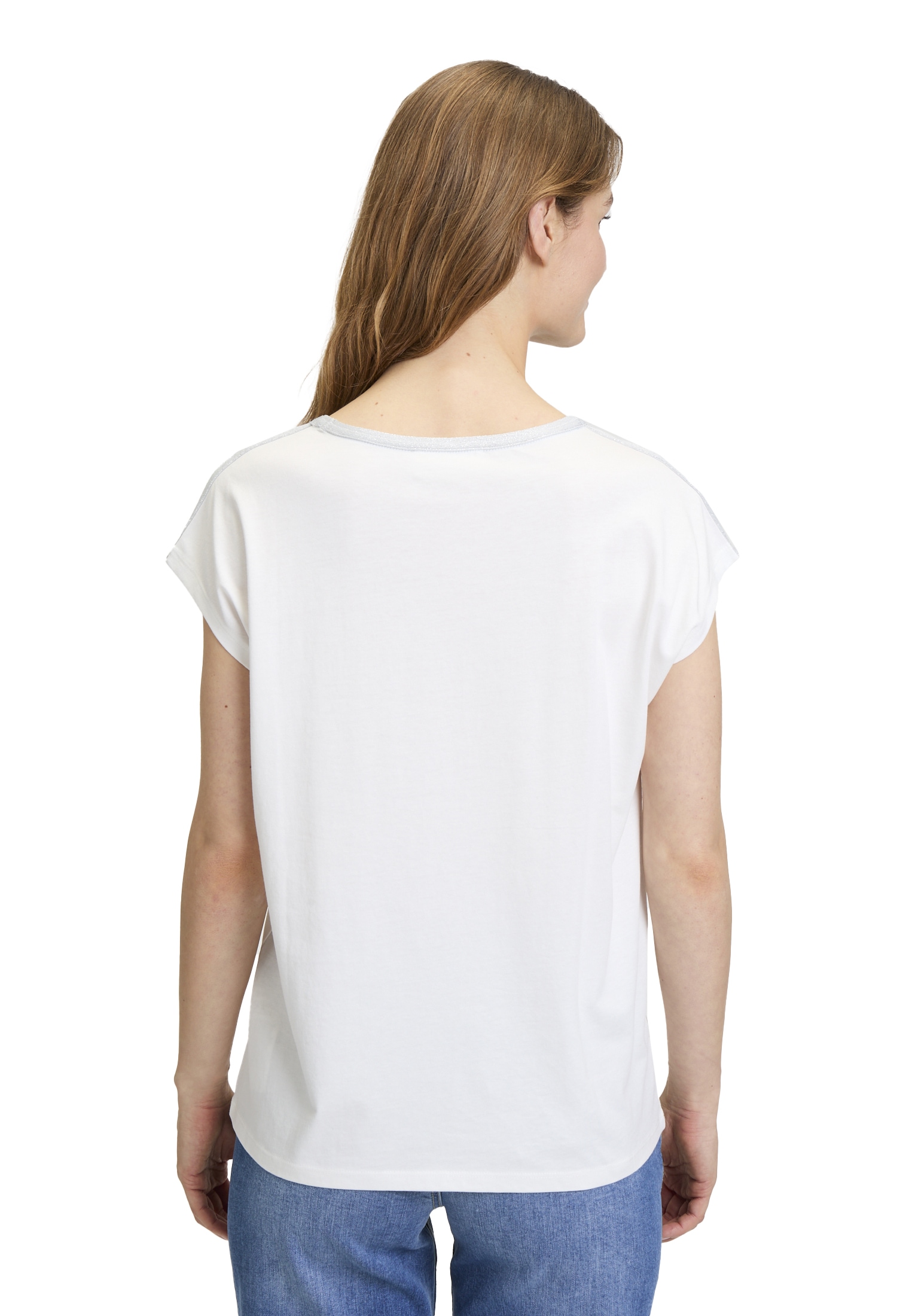 Cartoon Kurzarmshirt »Cartoon Rundhals-Shirt mit Placement«, (1 tlg.), Aufgesteppte Bänder