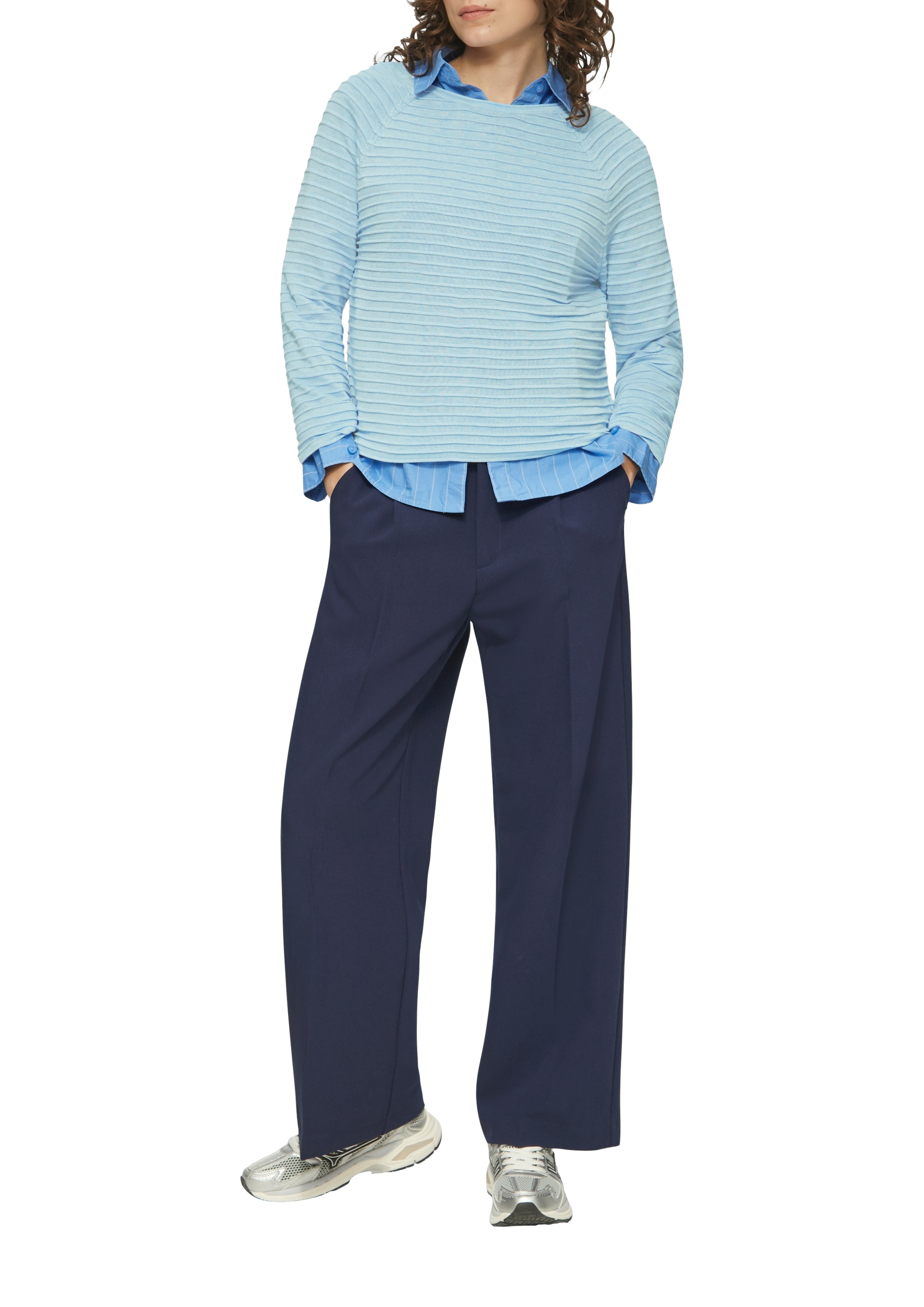 QS Strickpullover, mit Strukturmuster