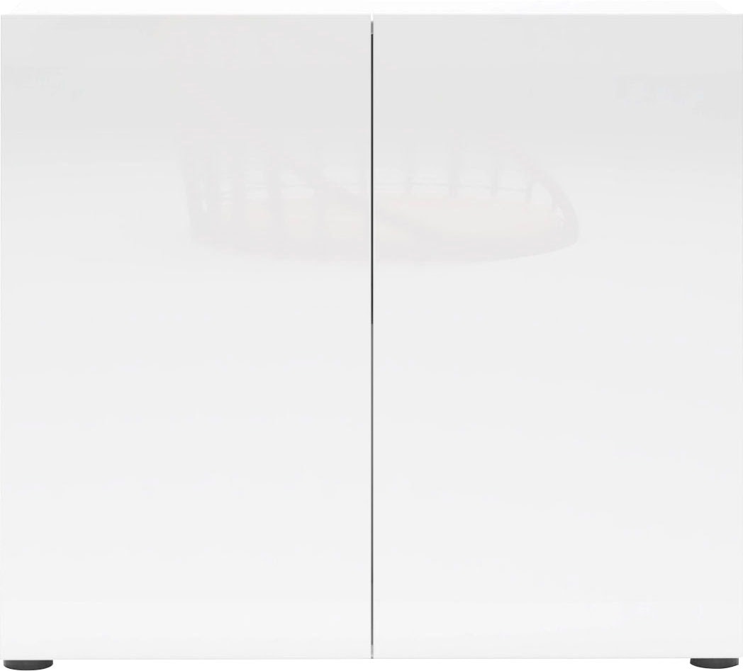 Home affaire Sideboard »MISTER, Kommode, Lowboard, Breite 90 cm, Made in Italy« Korpus und Fronten komplett Hochglanz lackiert