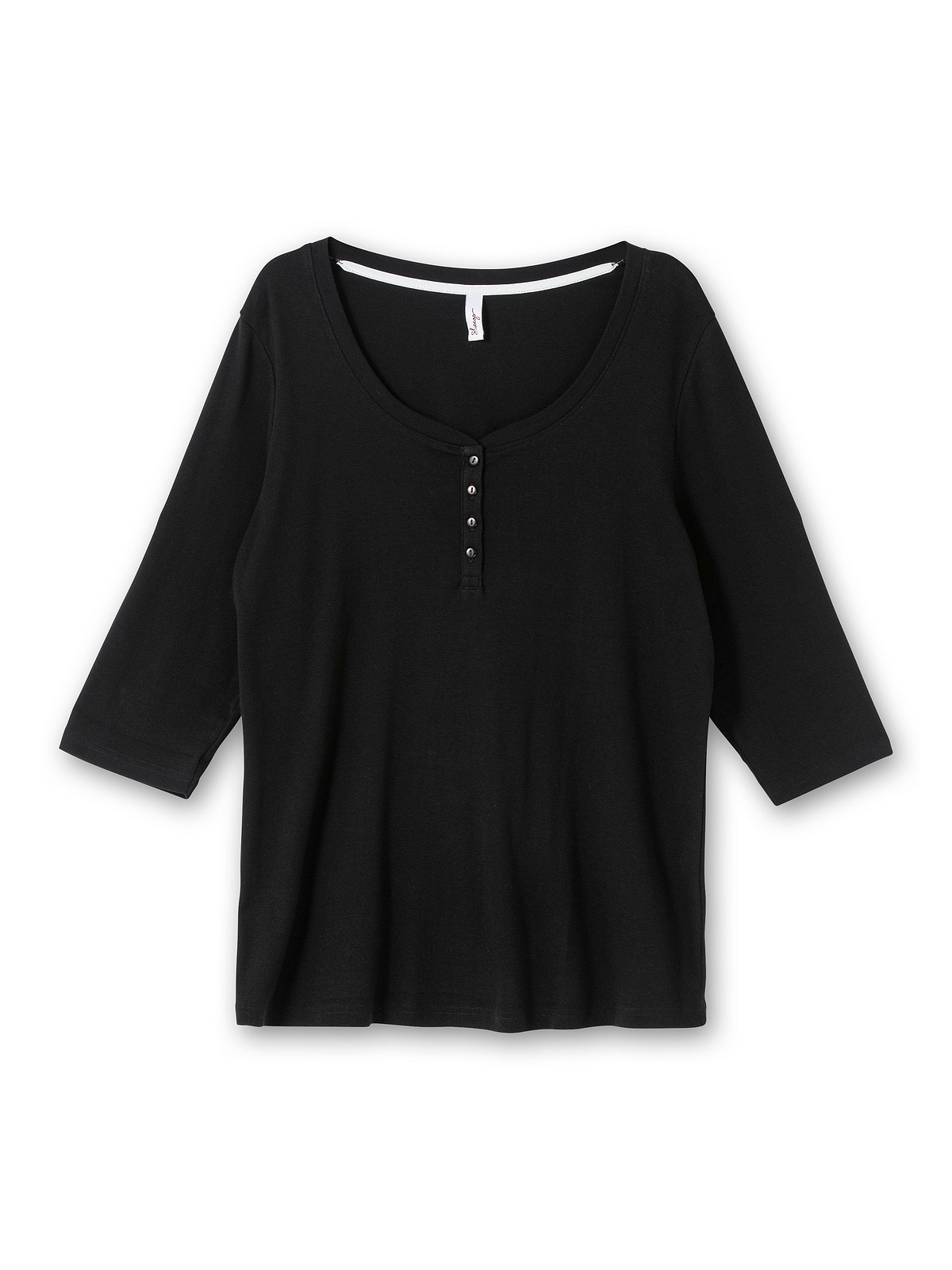 Sheego 3/4-Arm-Shirt »Große Größen«, aus reiner Baumwolle