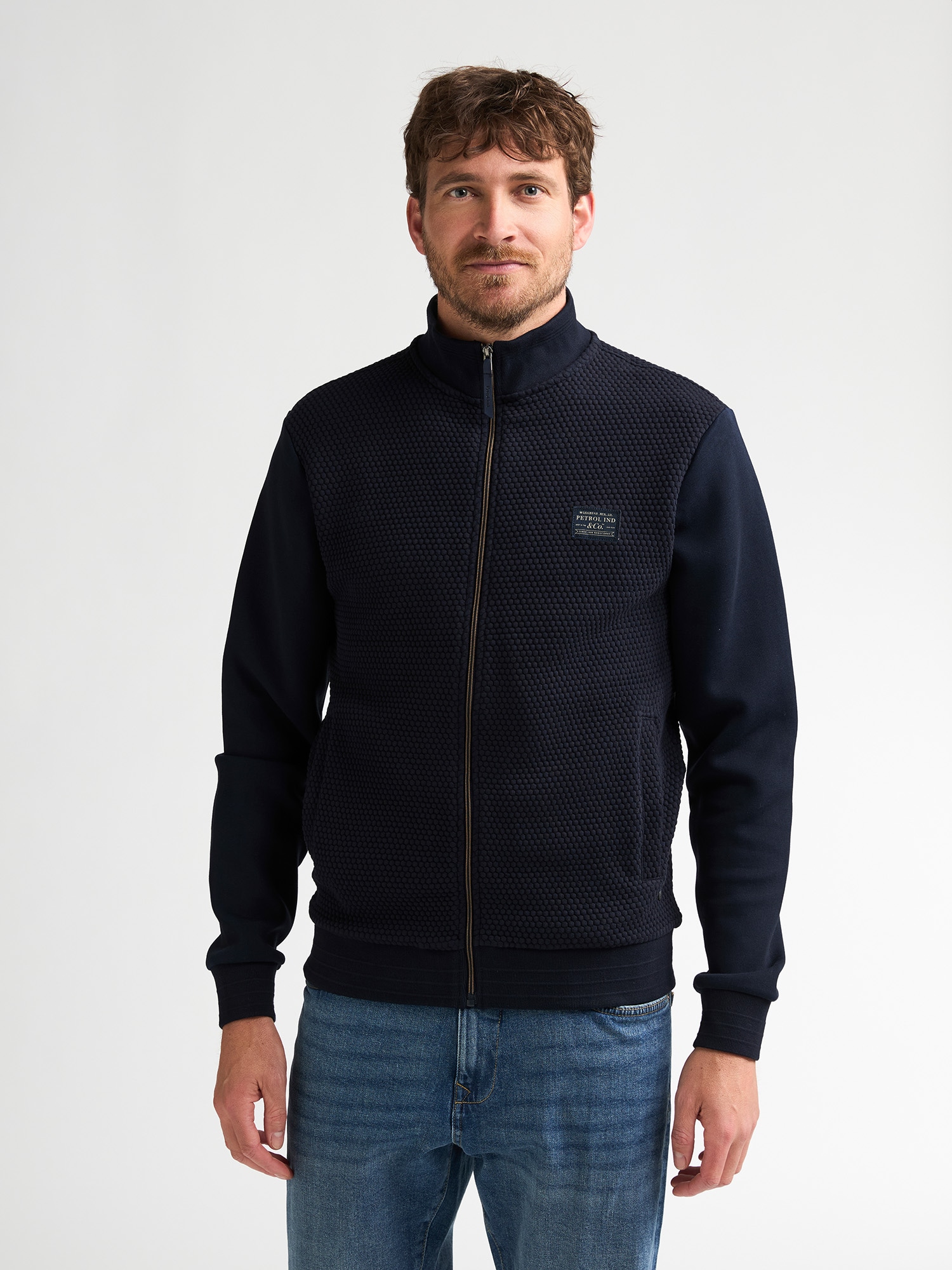 Petrol Industries Sweatshirt , mit Reißverschluss und Stehkragen
