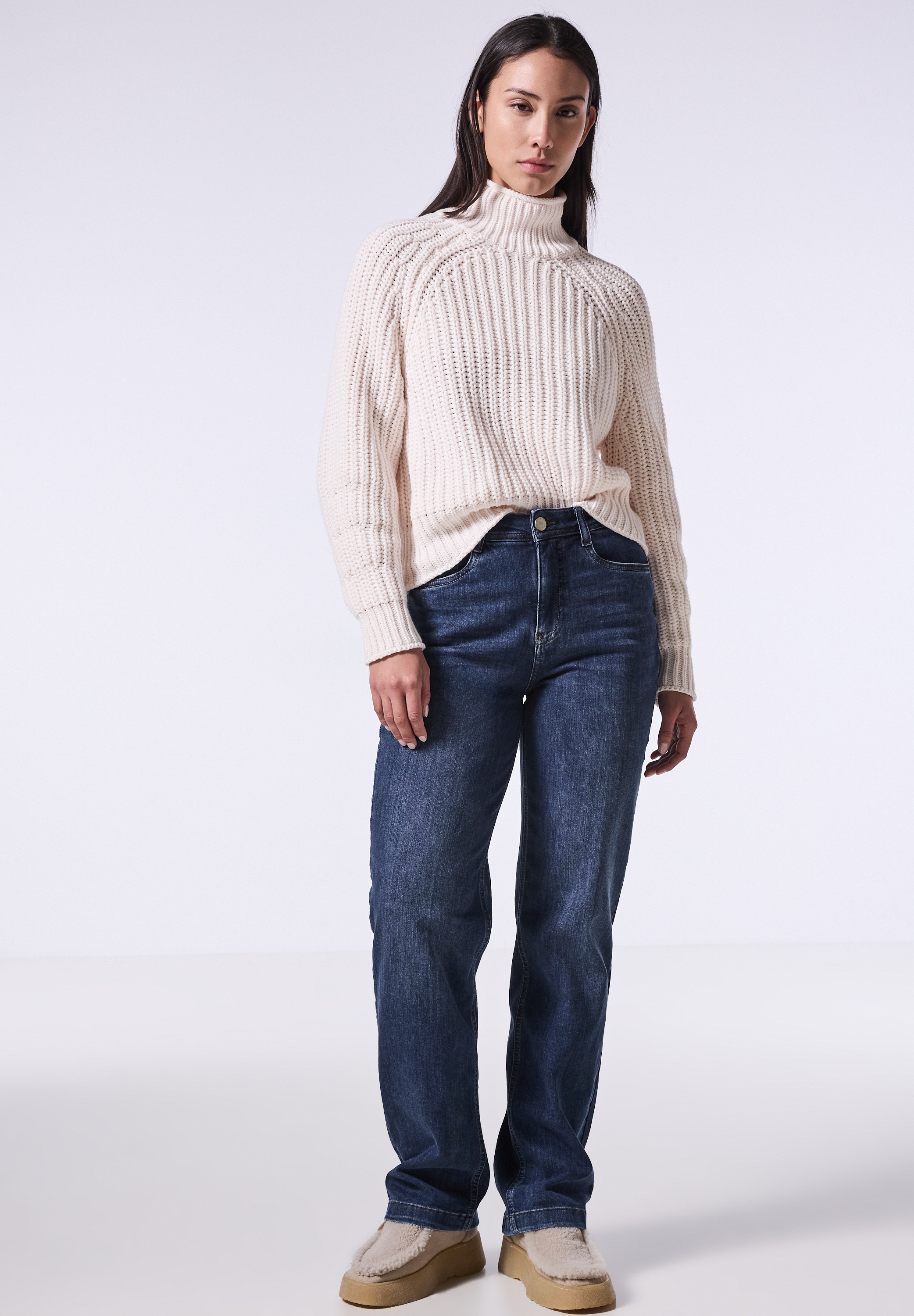STREET ONE STUDIO Comfort-fit-Jeans, High Waist