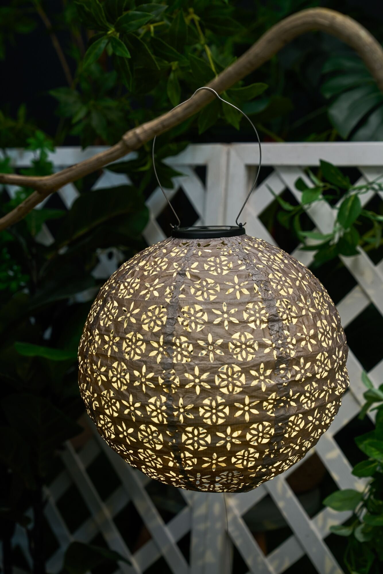 Thumbnail - Pauleen LED Solarleuchte "Sunshine Dreamer Lampion Solar taupe Tyvek Vlies", 1 flammig, Laterne