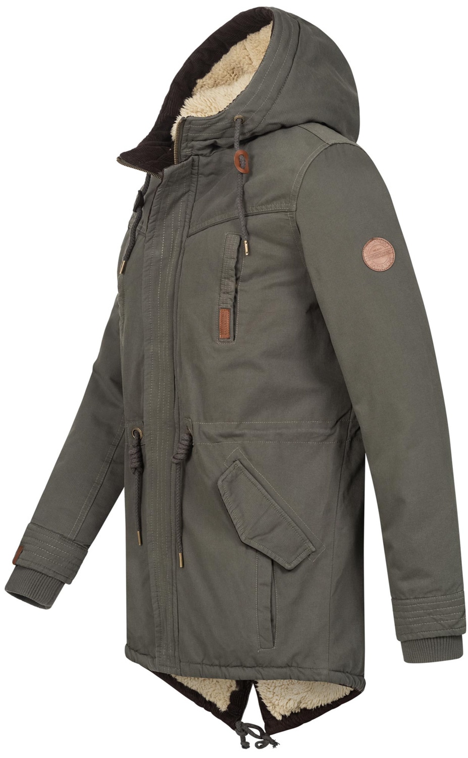 Alessandro Salvarini Winterjacke »ASMenara«, mit warmem Teddyfell
