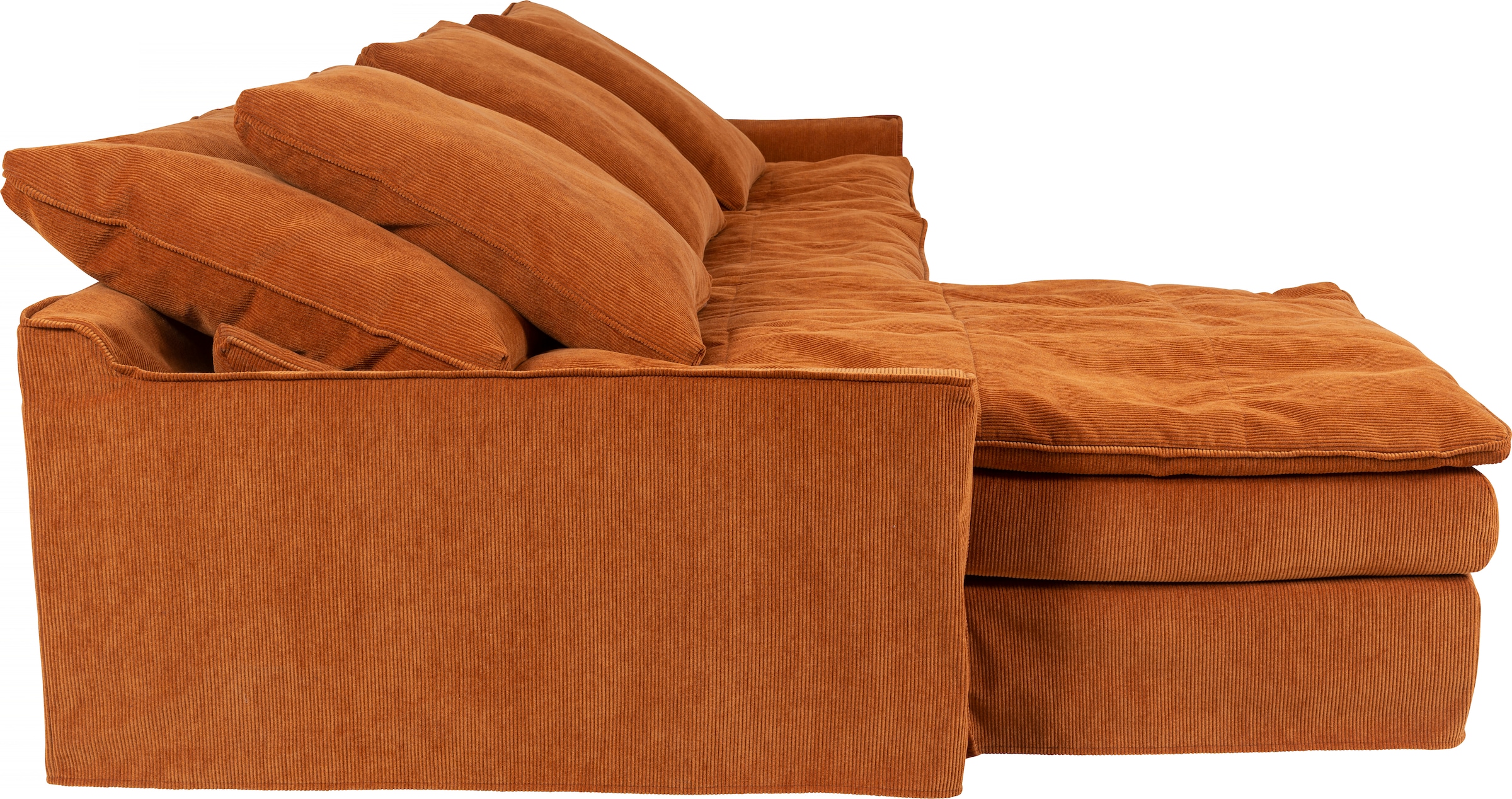 furninova Big-Sofa »Sake«, mit 6 Kissen, abnehmbarer Hussenbezug, Kissen mit Federn gefüllt