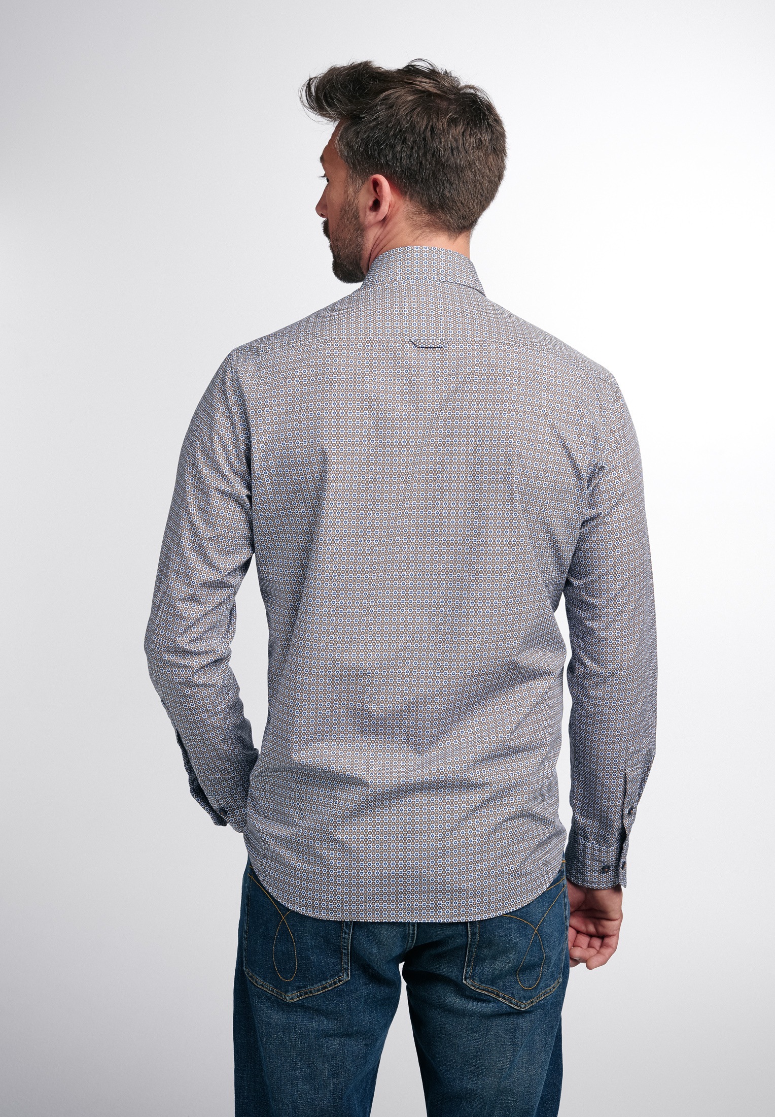 Eterna Langarmhemd "REGULAR FIT" EASY IRON (bügelleicht) günstig online kaufen