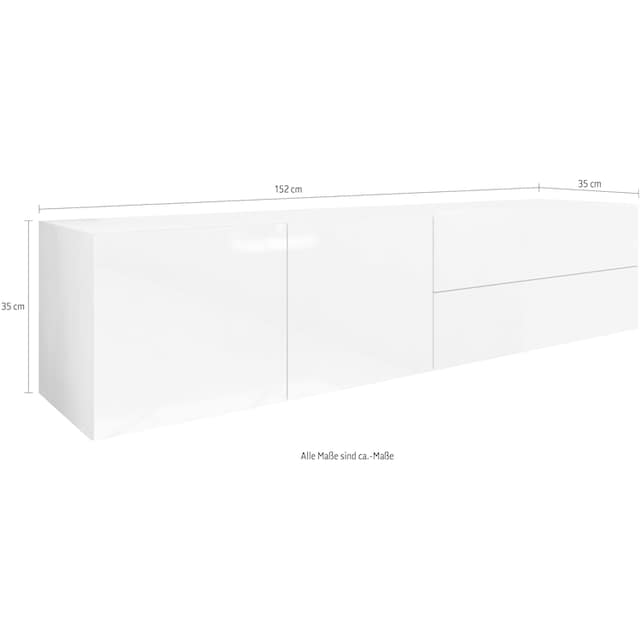 borchardt Möbel Lowboard »Vaasa«, Breite 152 cm, nur hängend bestellen |  BAUR