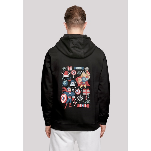 und weihnachten«, Im Kapuzenpullover America Print Thor F4NT4STIC Lebkuchen Captain | »Marvel christmas Sale