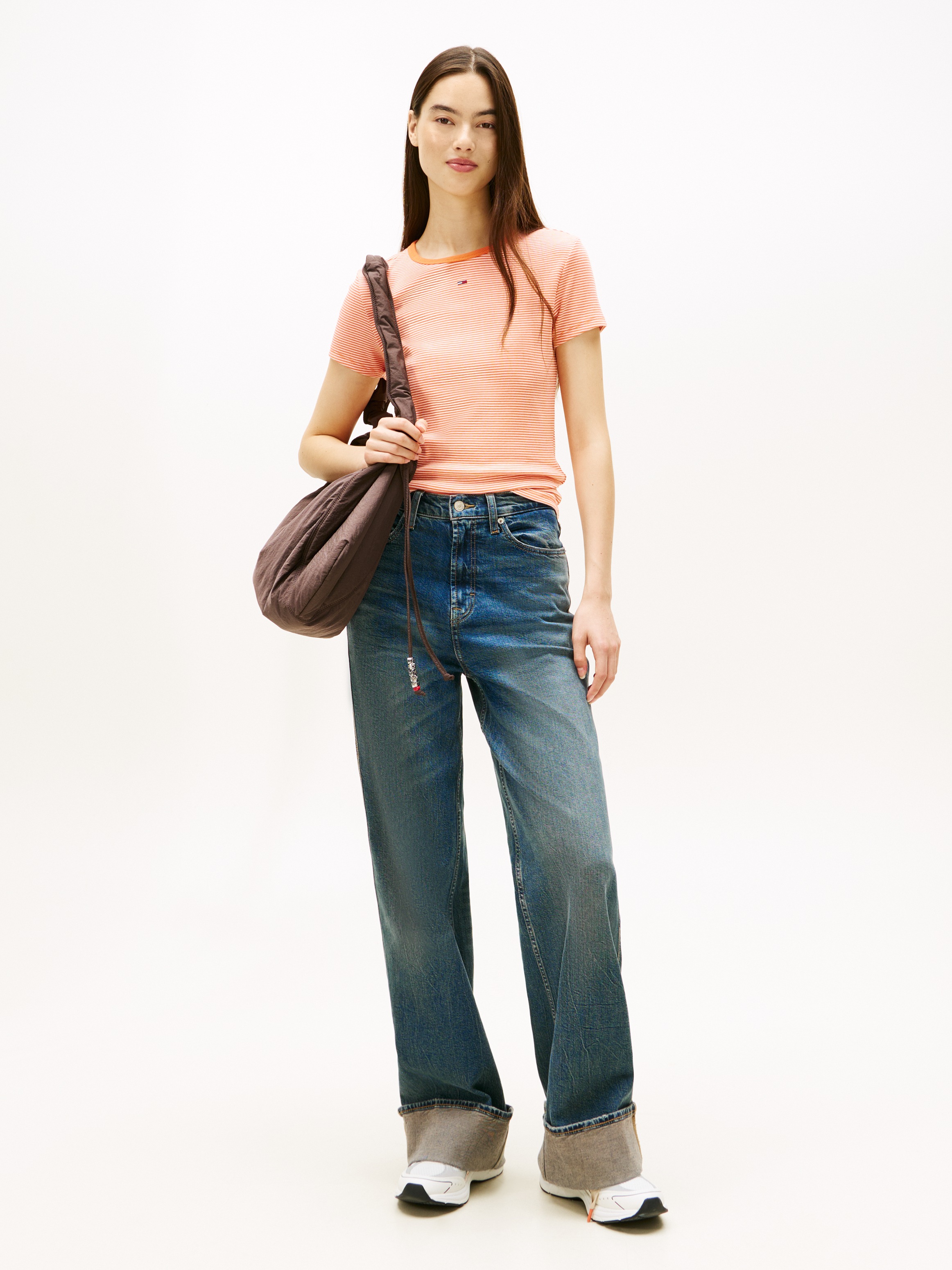 Thumbnail - Tommy Jeans Kurzarmshirt "TJW SLIM ESSENTIAL RIB SS EXT"