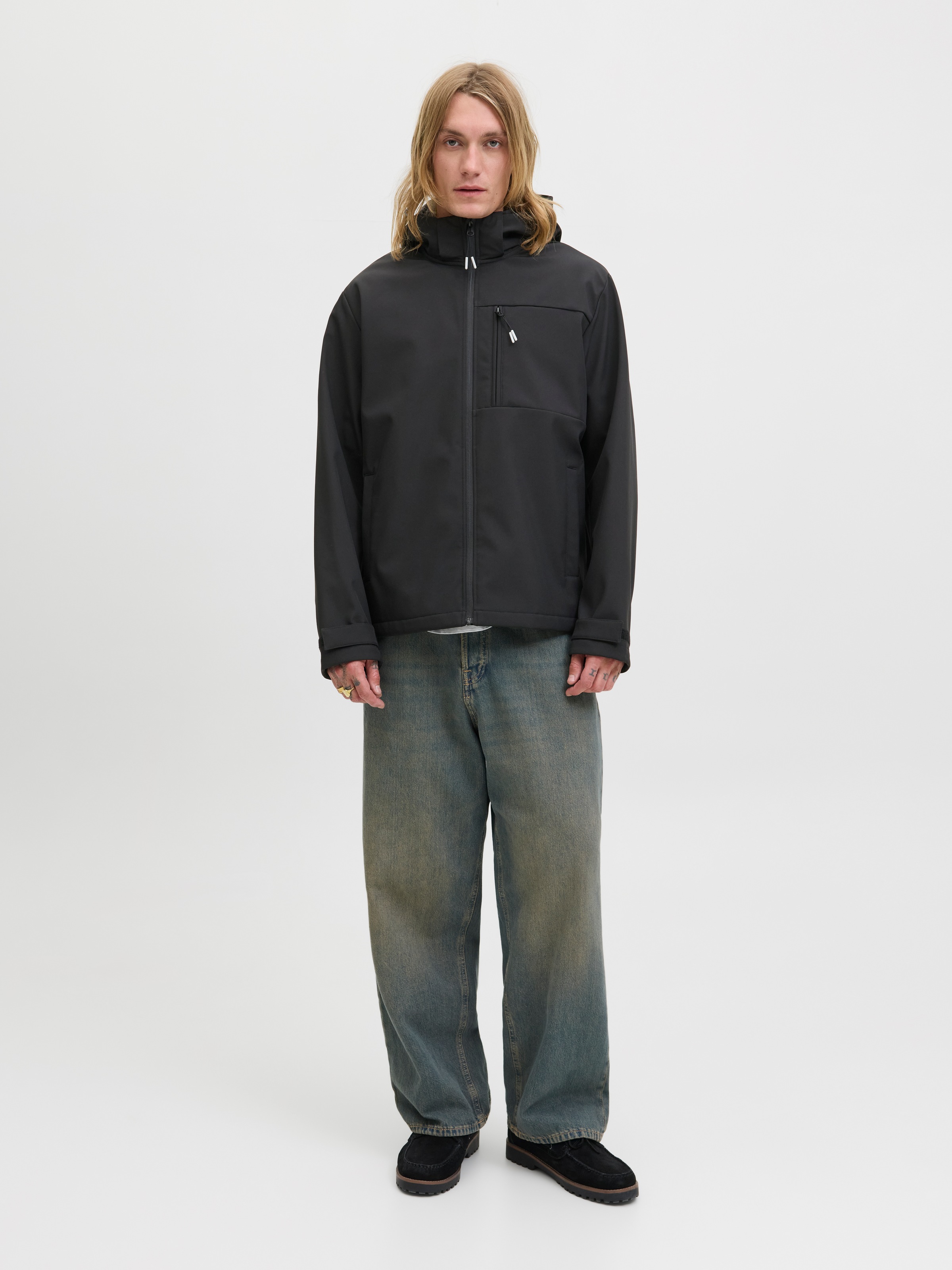 Jack & Jones Softshelljacke »JJTHATCHER SOFTSHELL HOOD«, mit Kapuze
