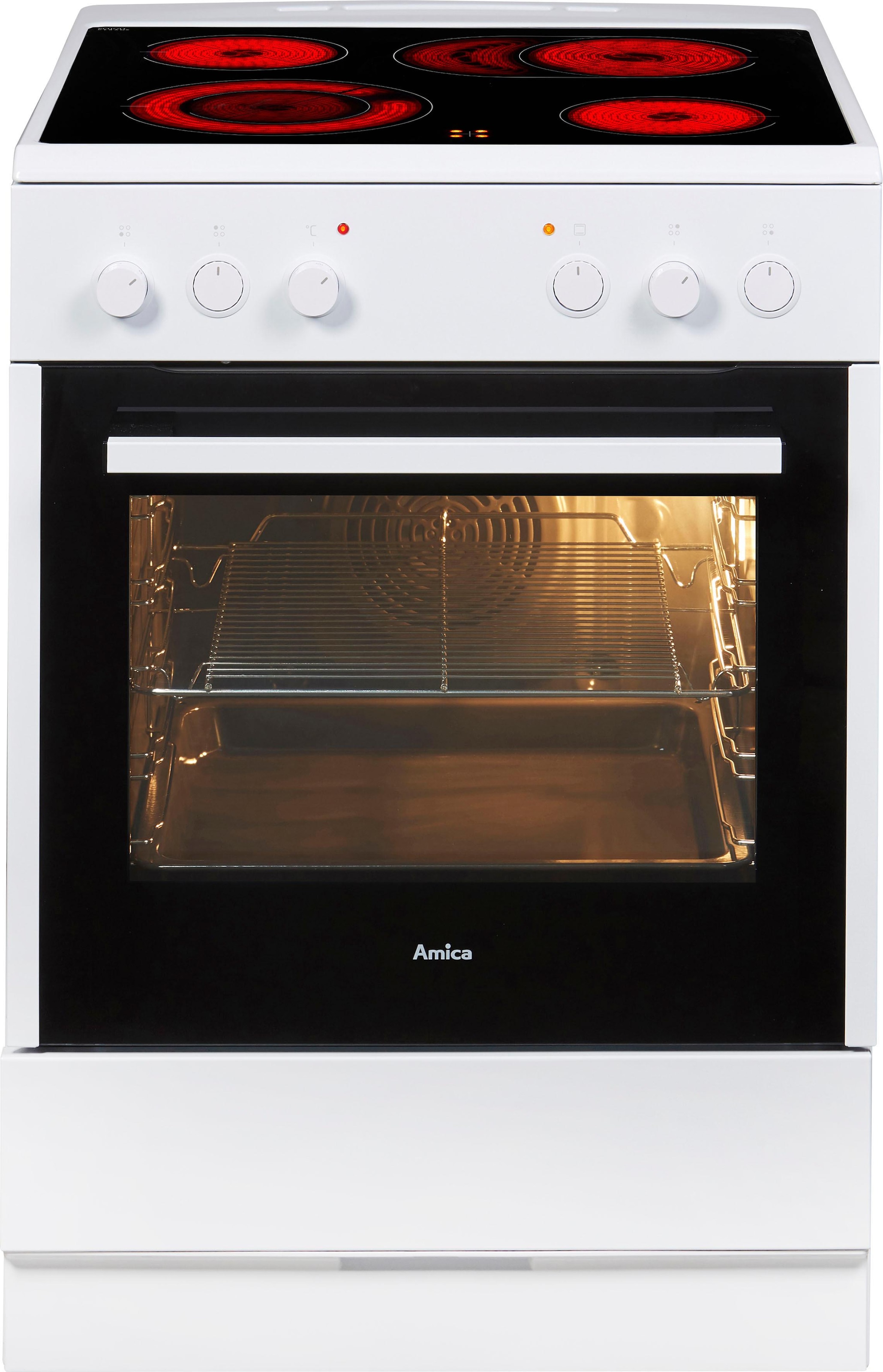 Amica SHC 914 111 W Electric Freestanding Cooker White