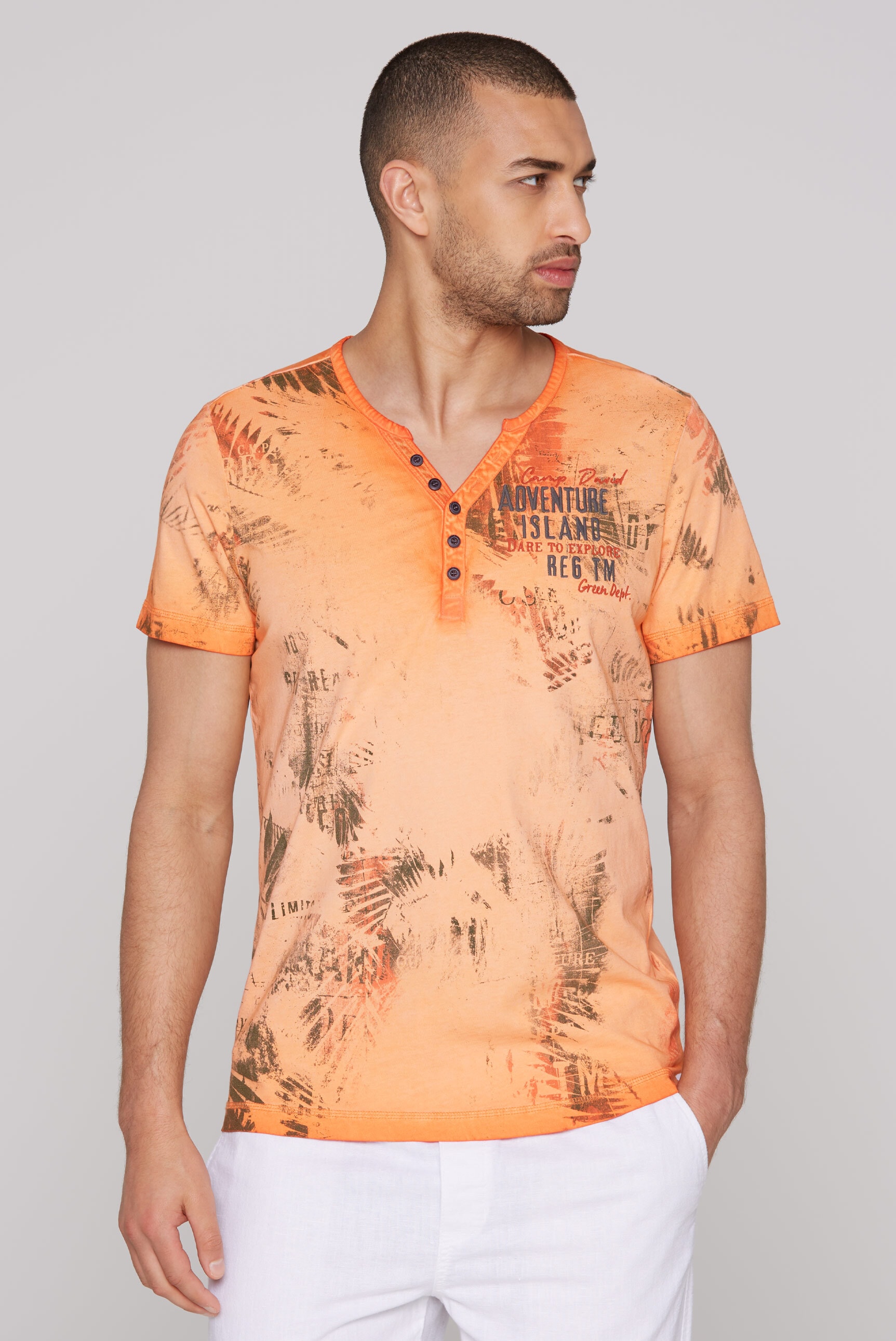 CAMP DAVID Rundhalsshirt, aus Baumwolle günstig online kaufen