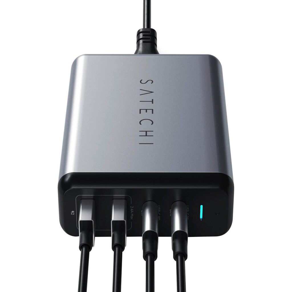 Satechi USB-Ladegerät »75W Dual Type-C PD Travel Charger«, (1 St.)