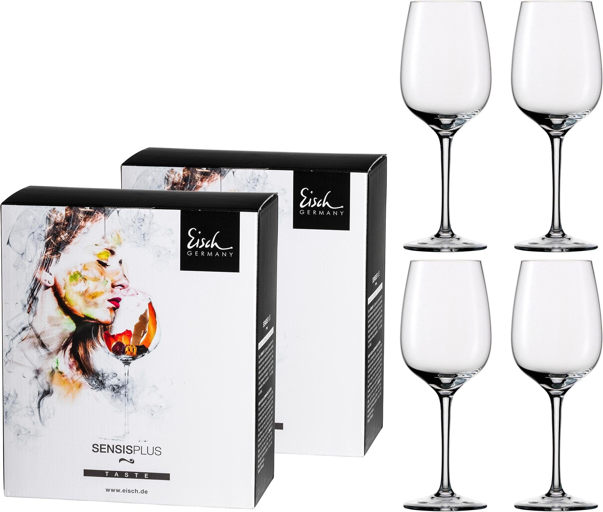 Eisch Weißweinglas »Superior SensisPlus«, (Set, 4 tlg.), (Chardonnayglas), bleifrei, 420 ml, 4-teilig