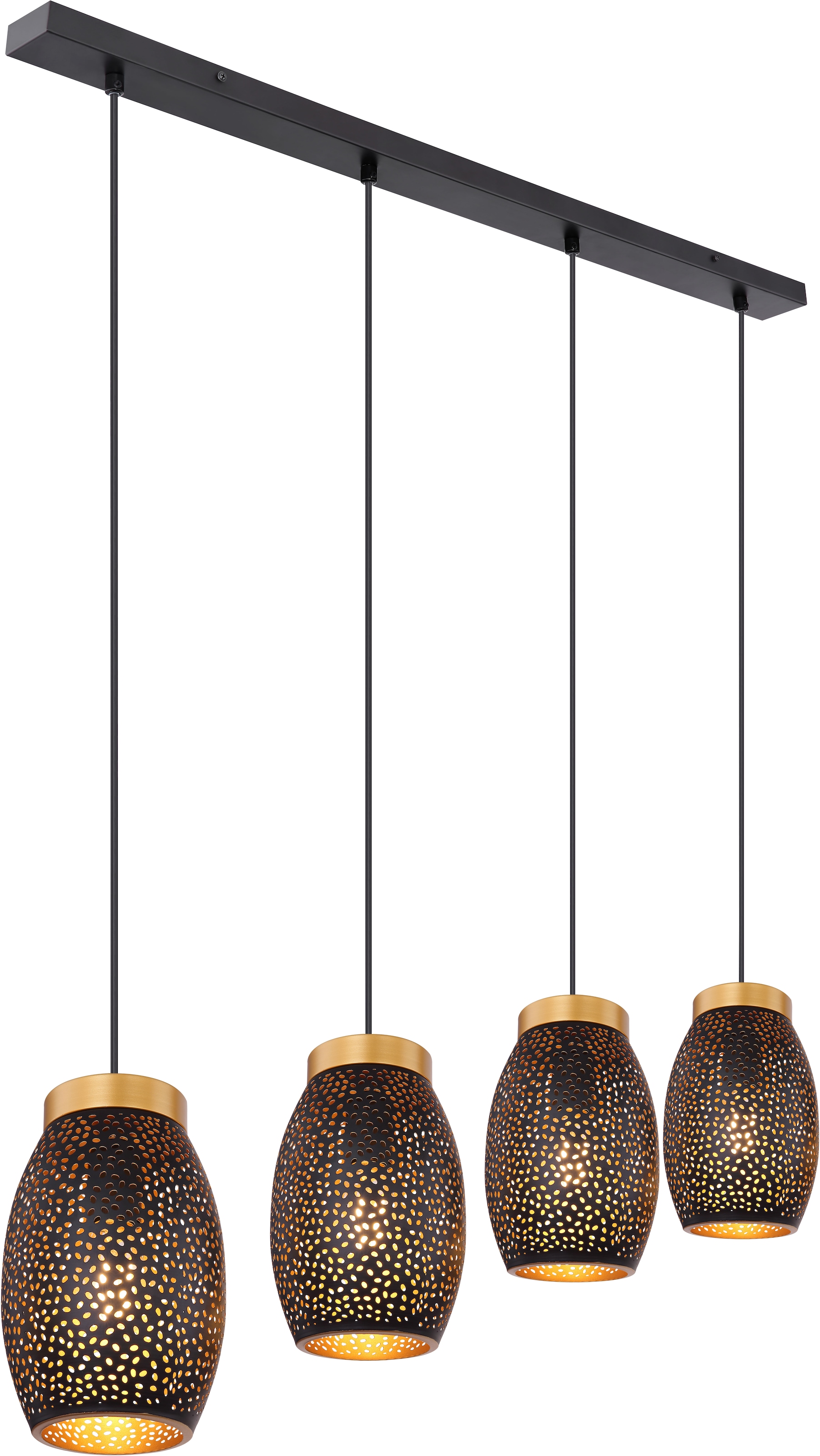 GLOBO LIGHTING Hängeleuchte »NARRI«, Leuchtmittel E27 | ohne Leuchtmittel, Hängelampe/Pendelleuchte/Esszimmer/Wohnzimmer/Esstisch