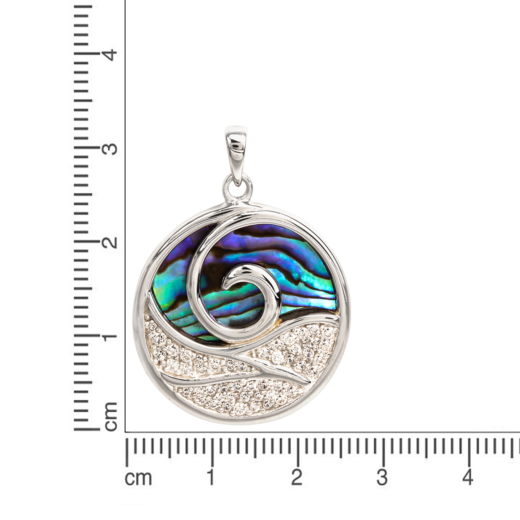 Silber Zirkonia« Vivance »925/- für Sterling Abalone | rhodiniert kaufen Kettenanhänger und BAUR