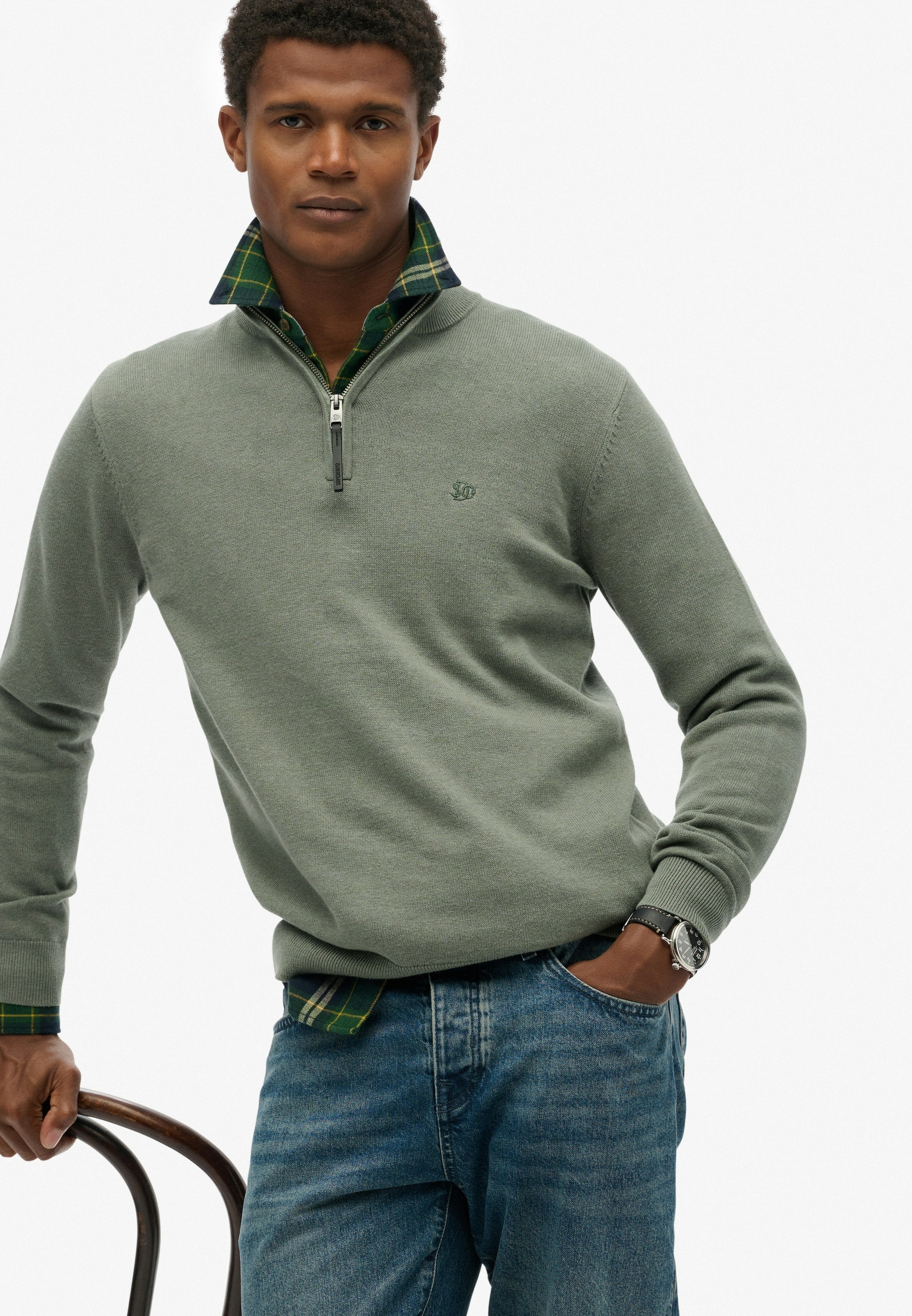 Superdry Troyer »ESSENTIALS COTTON HALF ZIP«