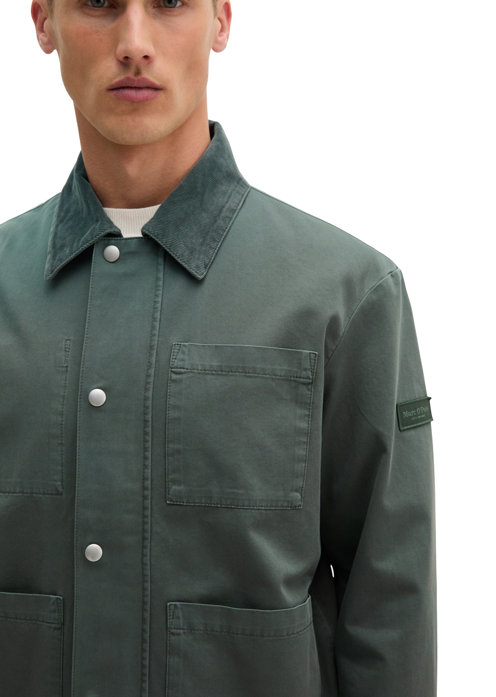 Marc O'Polo Outdoorjacke »mit Cordkragen«