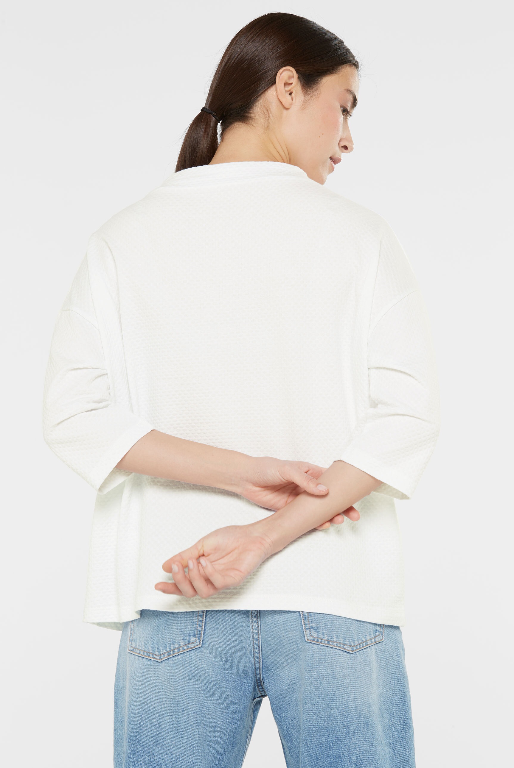 SENSES.THE LABEL Rundhalsshirt, mit Baumwolle